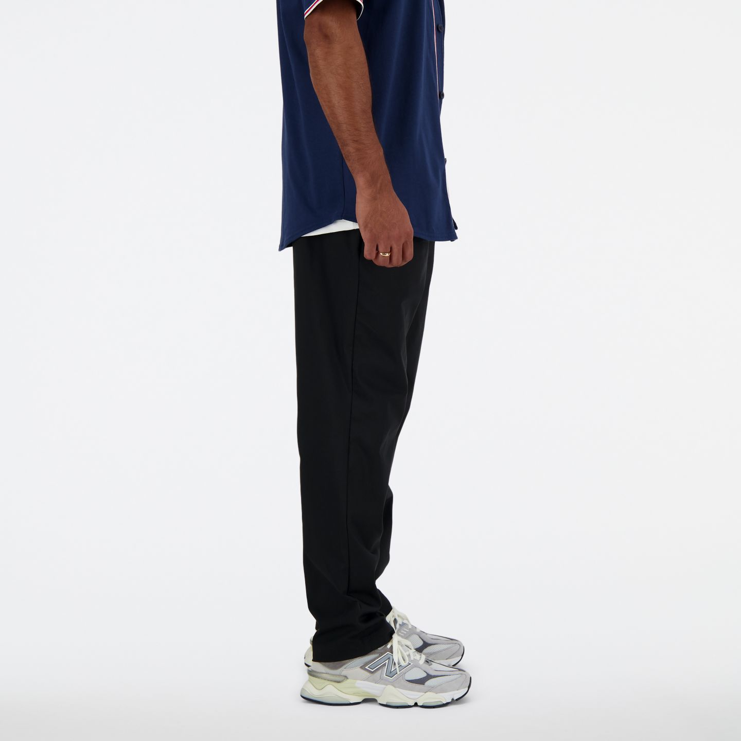 Мужские брюки New Balance Twill Straight Pant 30", цвет: Чёрный — фото 5