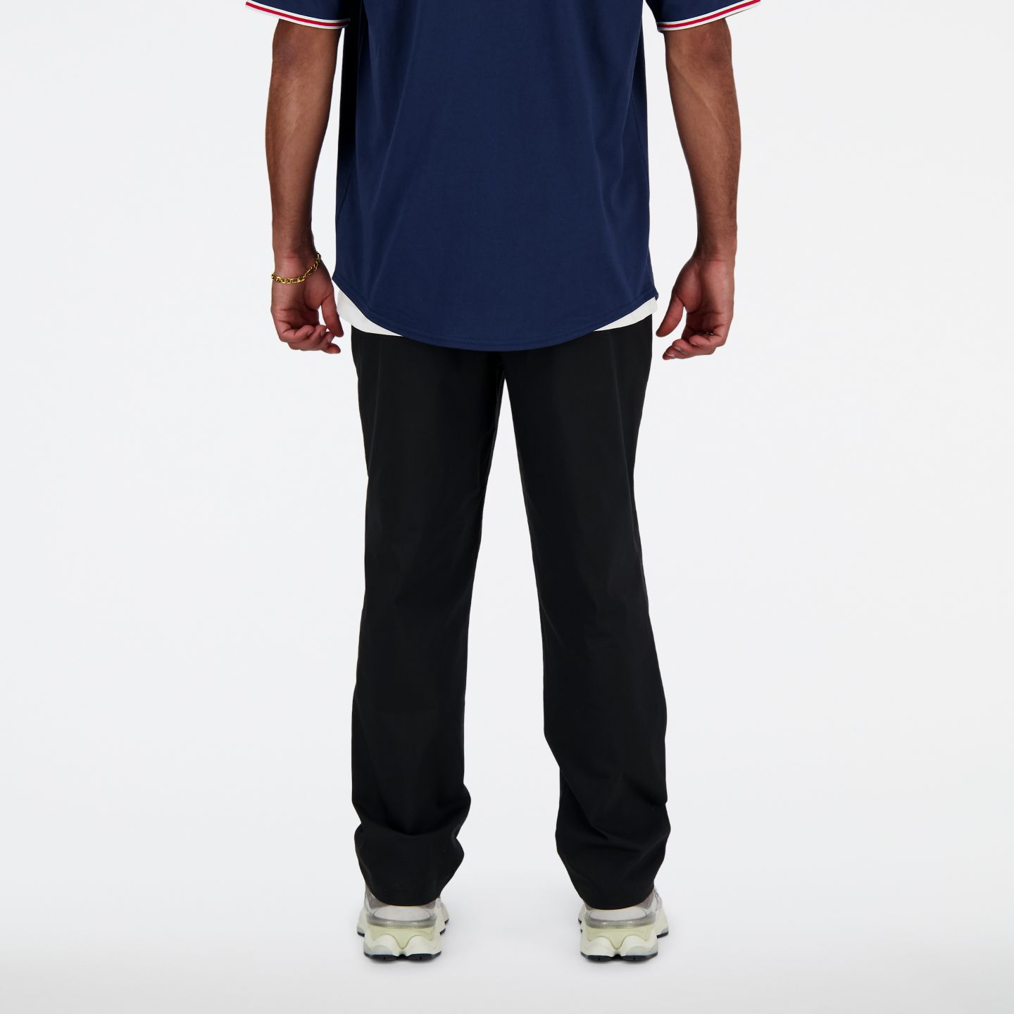 Мужские брюки New Balance Twill Straight Pant 30", цвет: Чёрный — фото 4
