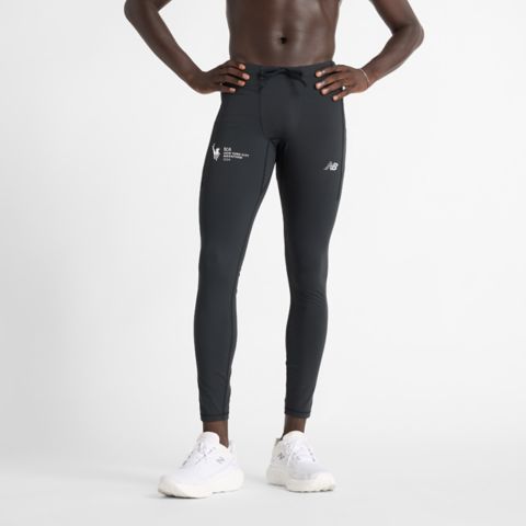 Мужские брюки New Balance NYC Marathon NB Sleek Pocket Tight, цвет: Чёрный