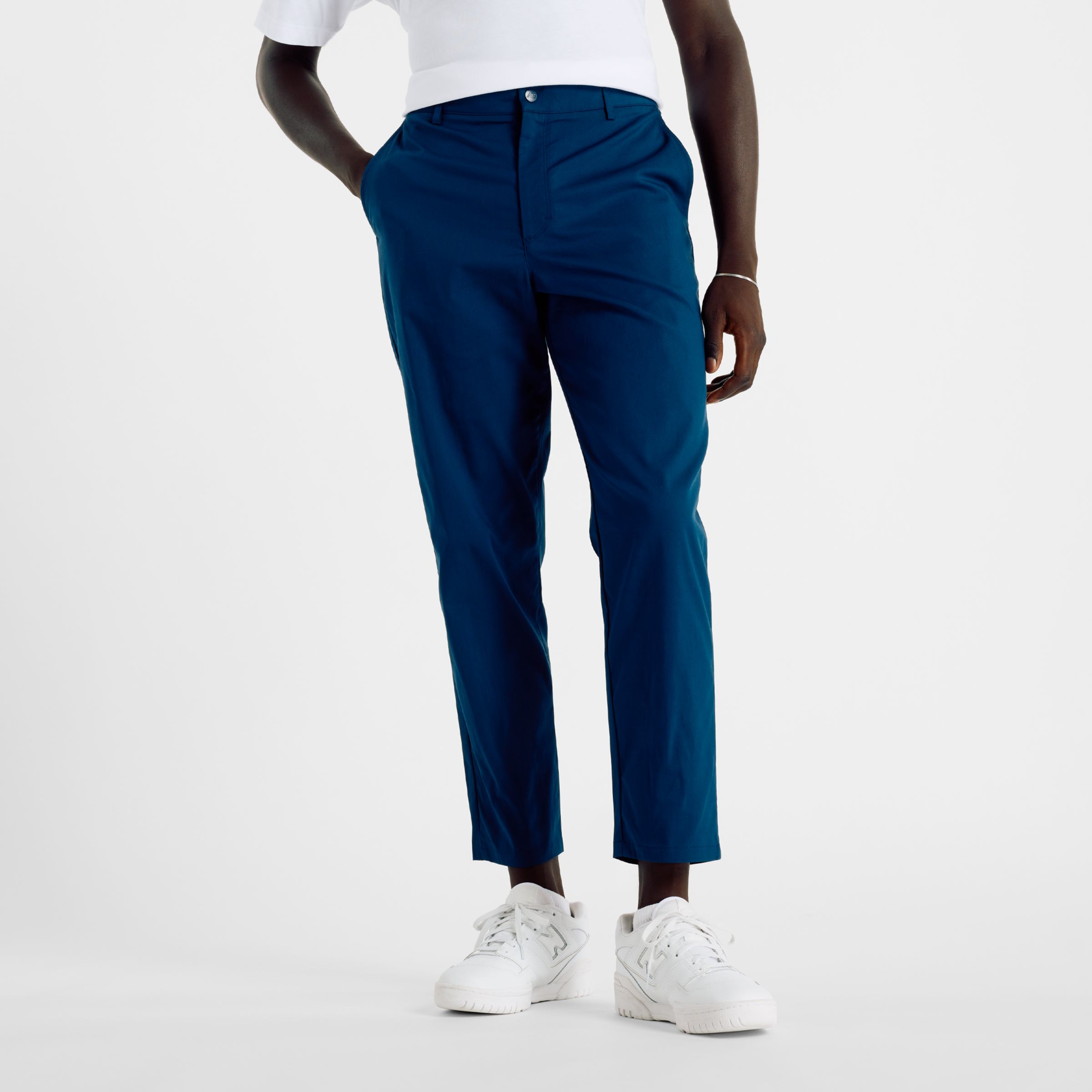 New Balance Homme Athletics Standard Tapered Pant 28" en Bleu, Sergé de coton, Taille 2XL