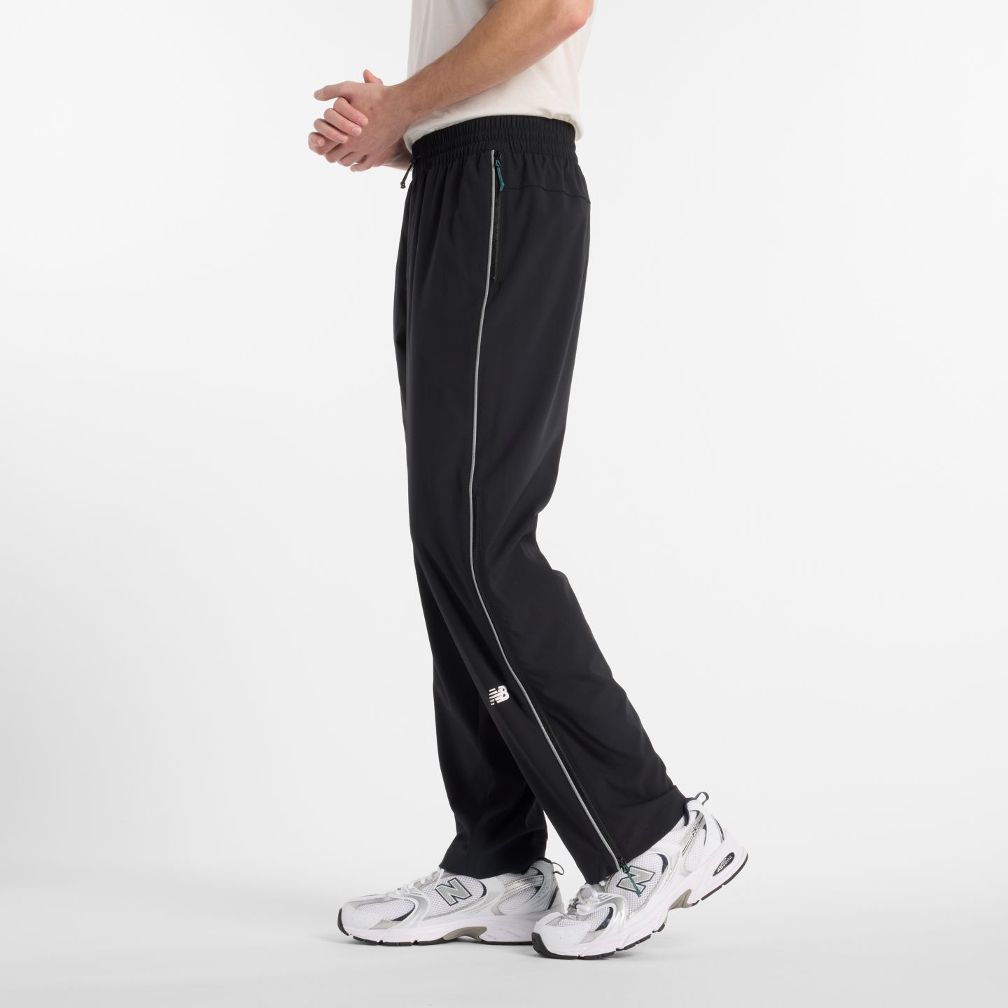 Мужские брюки New Balance Run Energy Pant, цвет: Чёрный — фото 3
