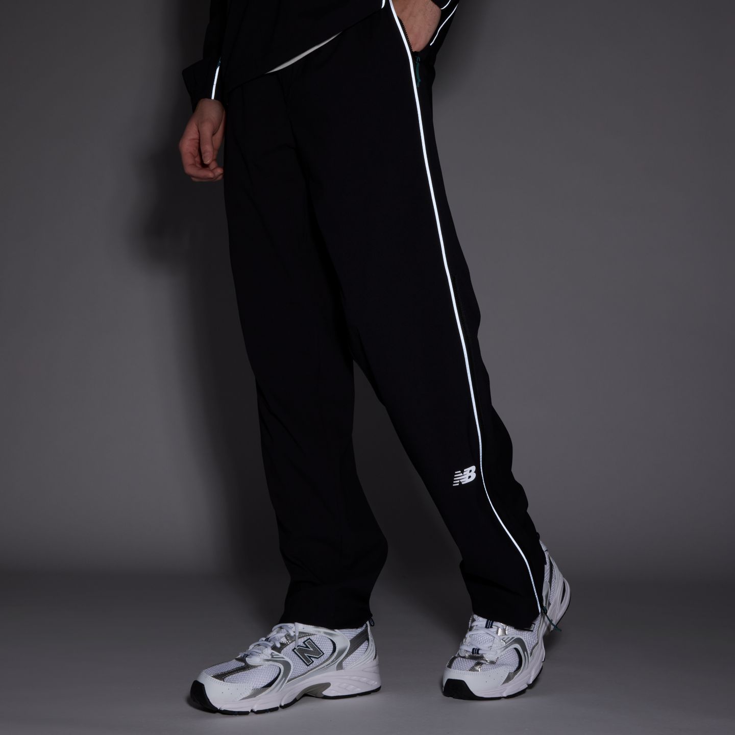 Мужские брюки New Balance Run Energy Pant, цвет: Чёрный — фото 6