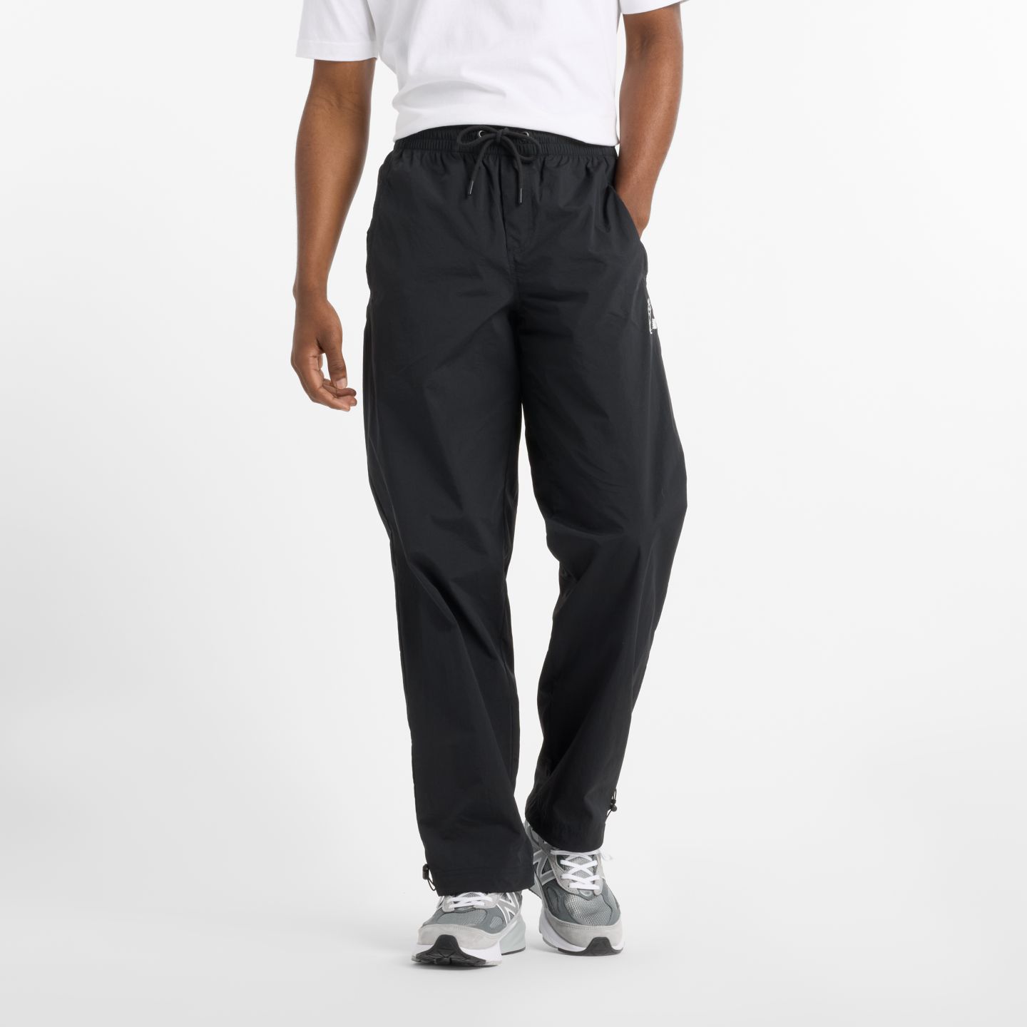 Мужские брюки New Balance Shohei Signature Woven Nylon Pant, цвет: Чёрный — фото 1