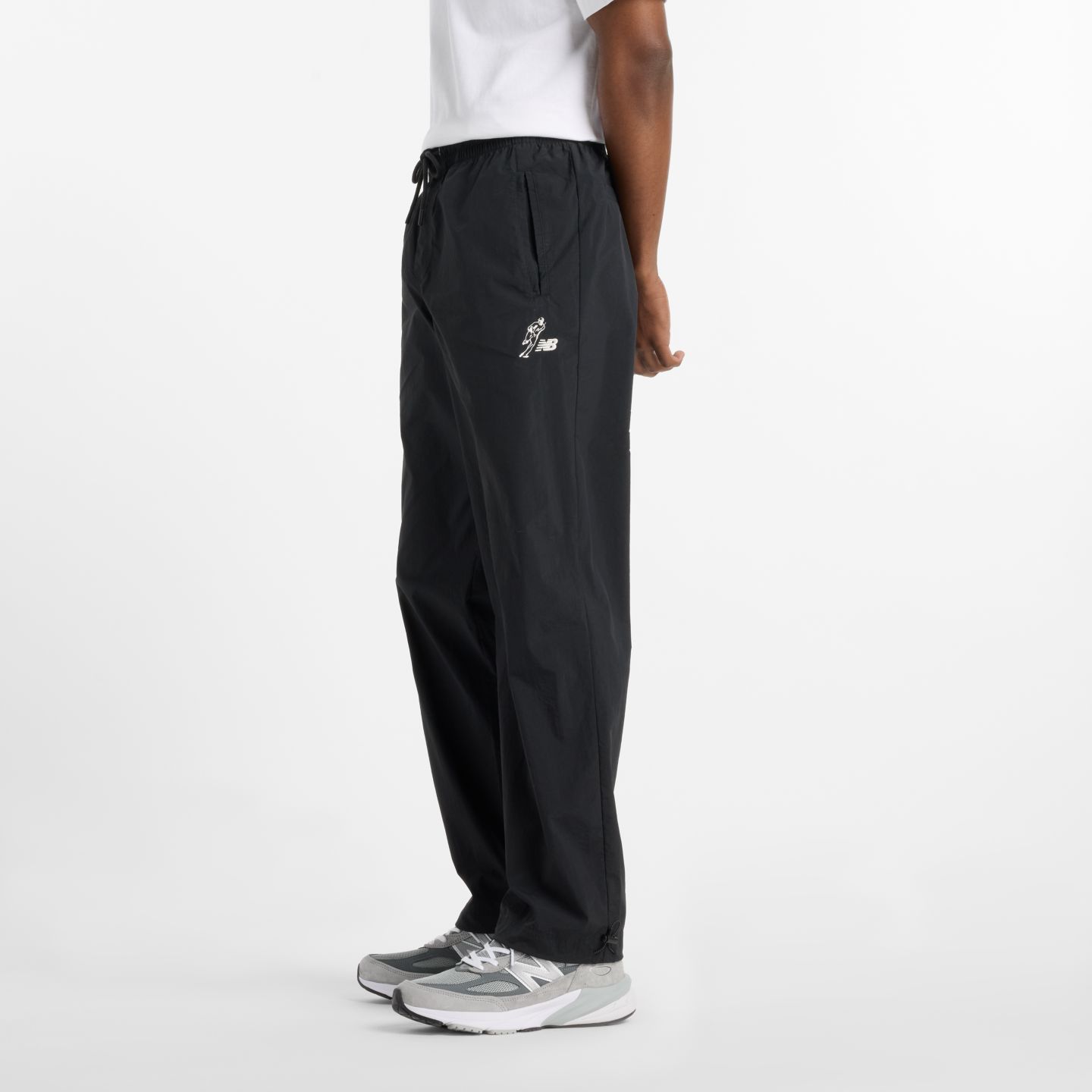 Мужские брюки New Balance Shohei Signature Woven Nylon Pant, цвет: Чёрный — фото 5