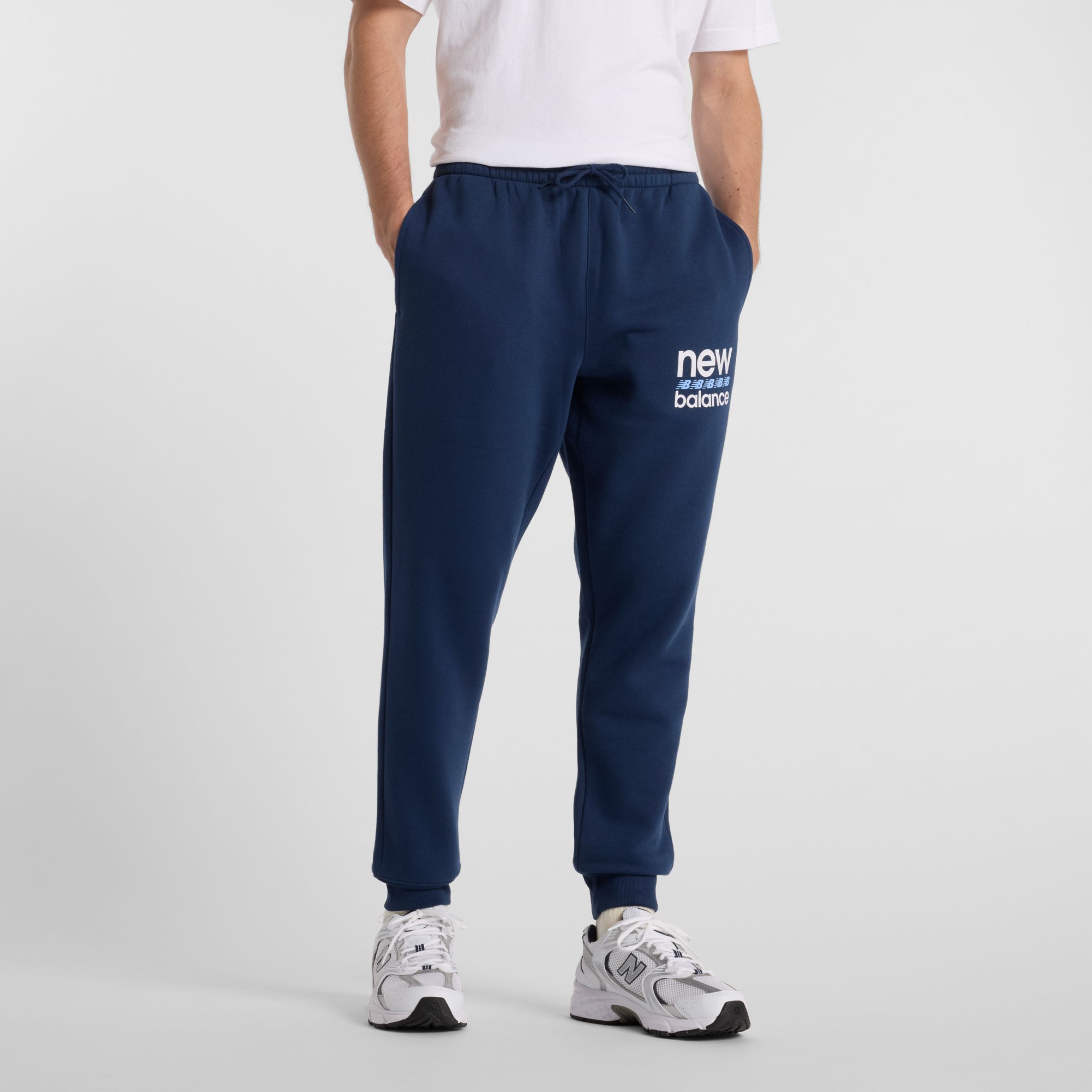 

New Balance Men's Sport Graphic Fleece Jogger Blue - Blue