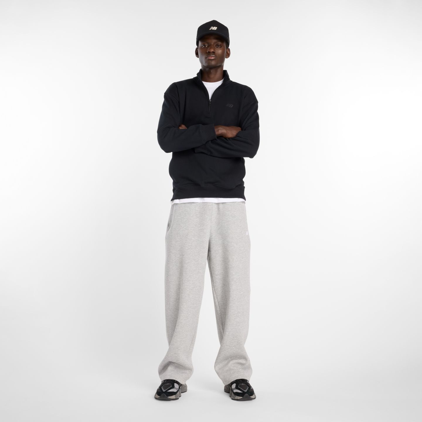 Мужские брюки New Balance Sport Essentials Fleece, цвет: Серый — фото 2