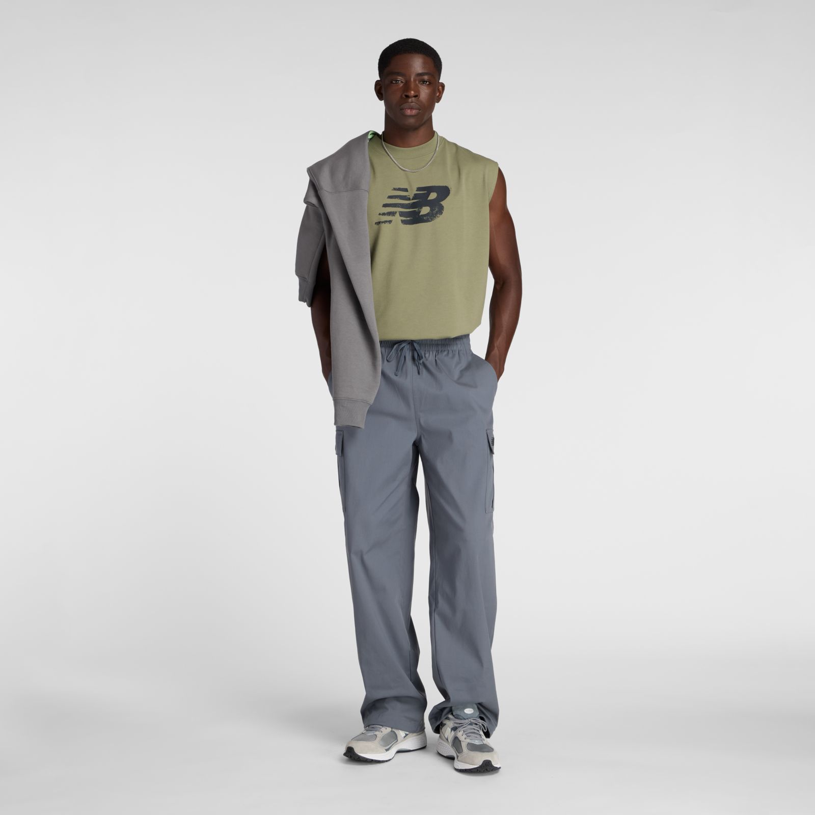 Мужские брюки New Balance Cotton Twill Cargo Pant — фото 2