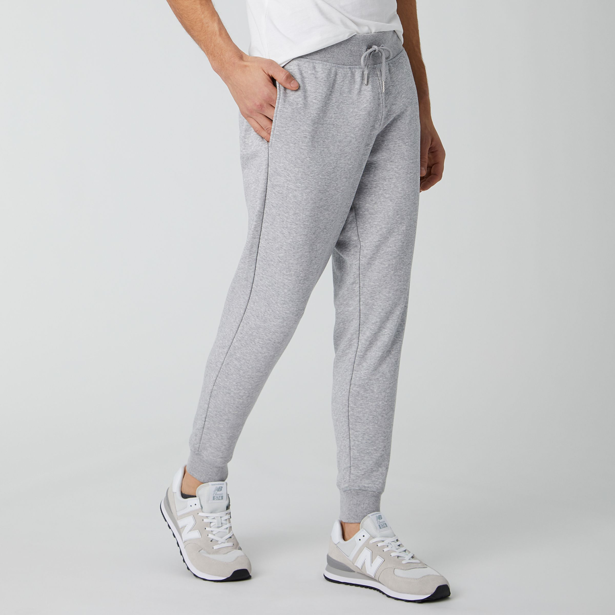 new balance essentials stacked logo sweatpant