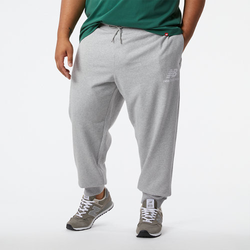 

New Balance Men's NB Essentials Stacked Logo Sweatpant Grey - Grey