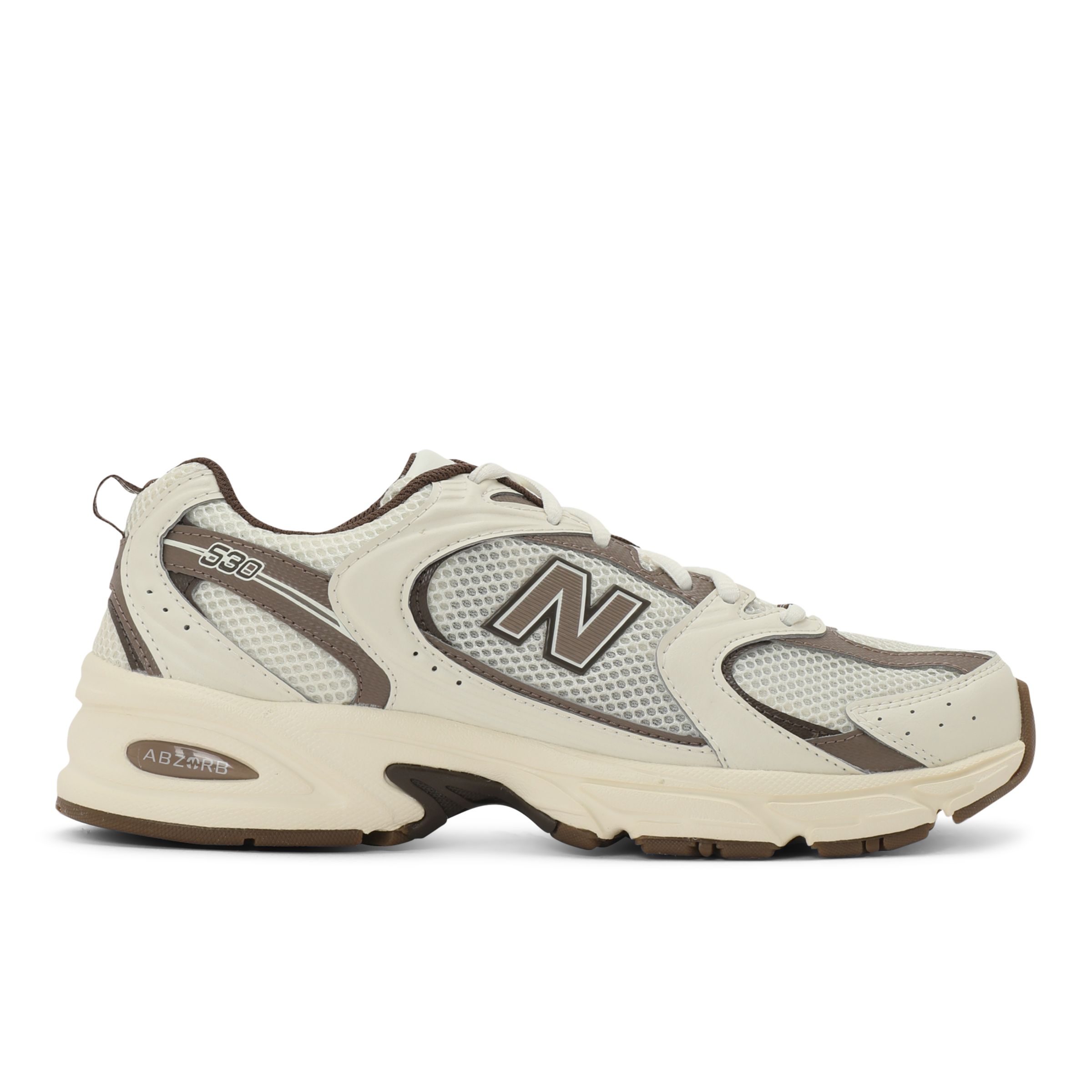 New Balance Unisex 530 in Beige/Brown Synthetic, size 9.5