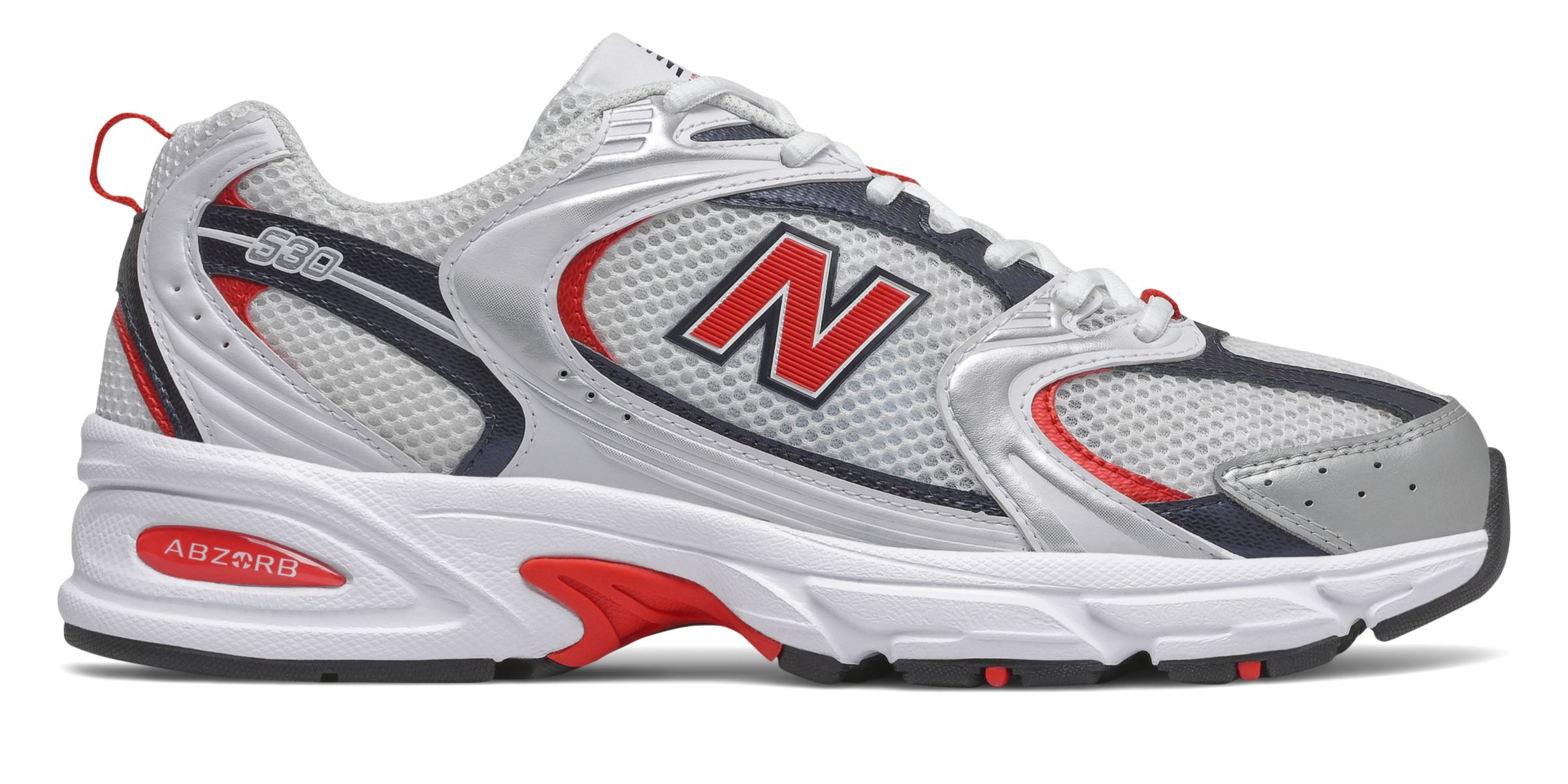 NB 530, MR530UIX, Nb White with Velocity Red