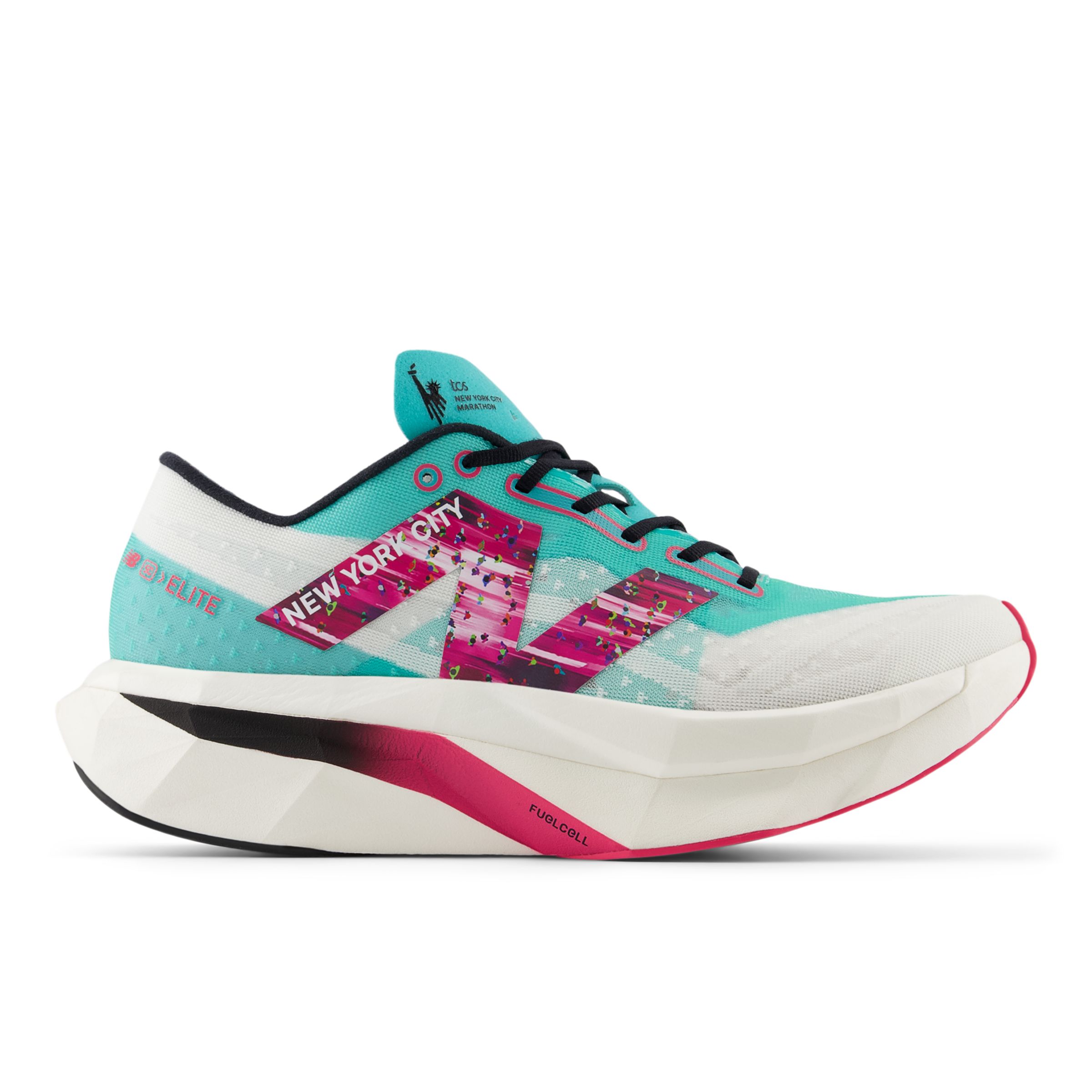 

New Balance Men's TCS NYC Marathon® FuelCell SuperComp Elite v4 Green/White/Pink - Green/White/Pink