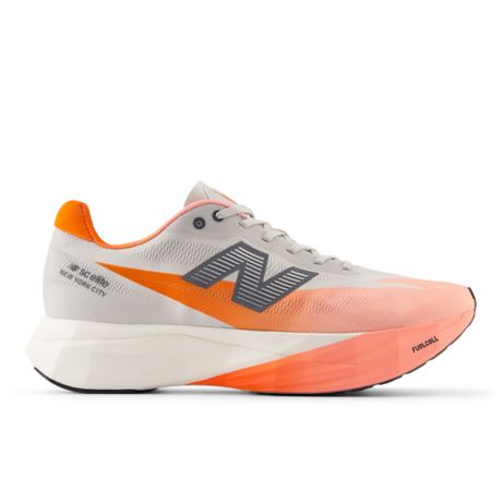 TCS NYC Marathon FuelCell SuperComp Elite v5, Grapefruit with Grey Matter with Poppy, MRCELNY5
