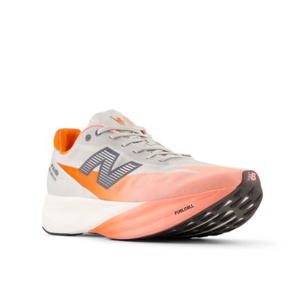 TCS NYC Marathon FuelCell SuperComp Elite v5, Grapefruit with Grey Matter with Poppy, MRCELNY5