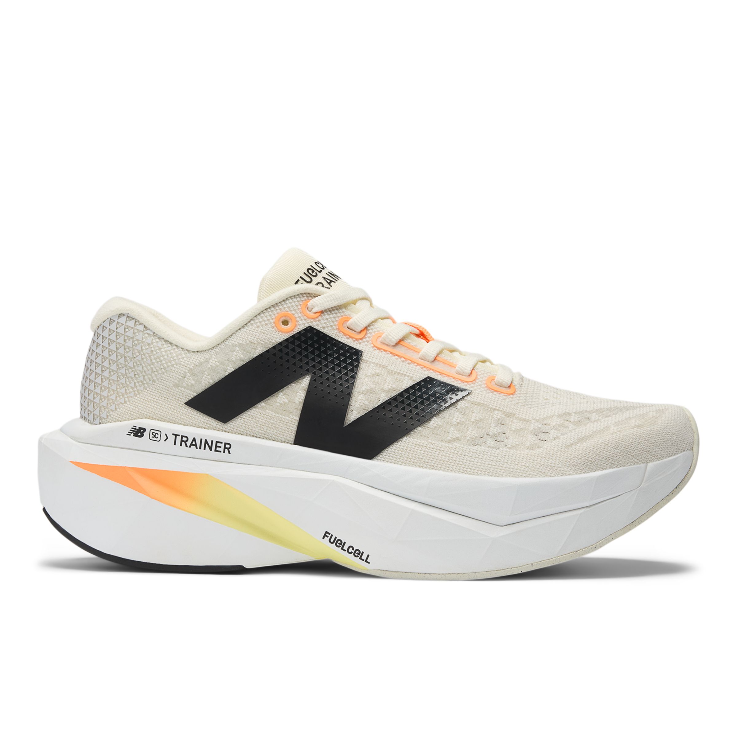 New Balance Men's FuelCell SuperComp Trainer v3 in Beige/Orange/Black Synthetic, size 8.5