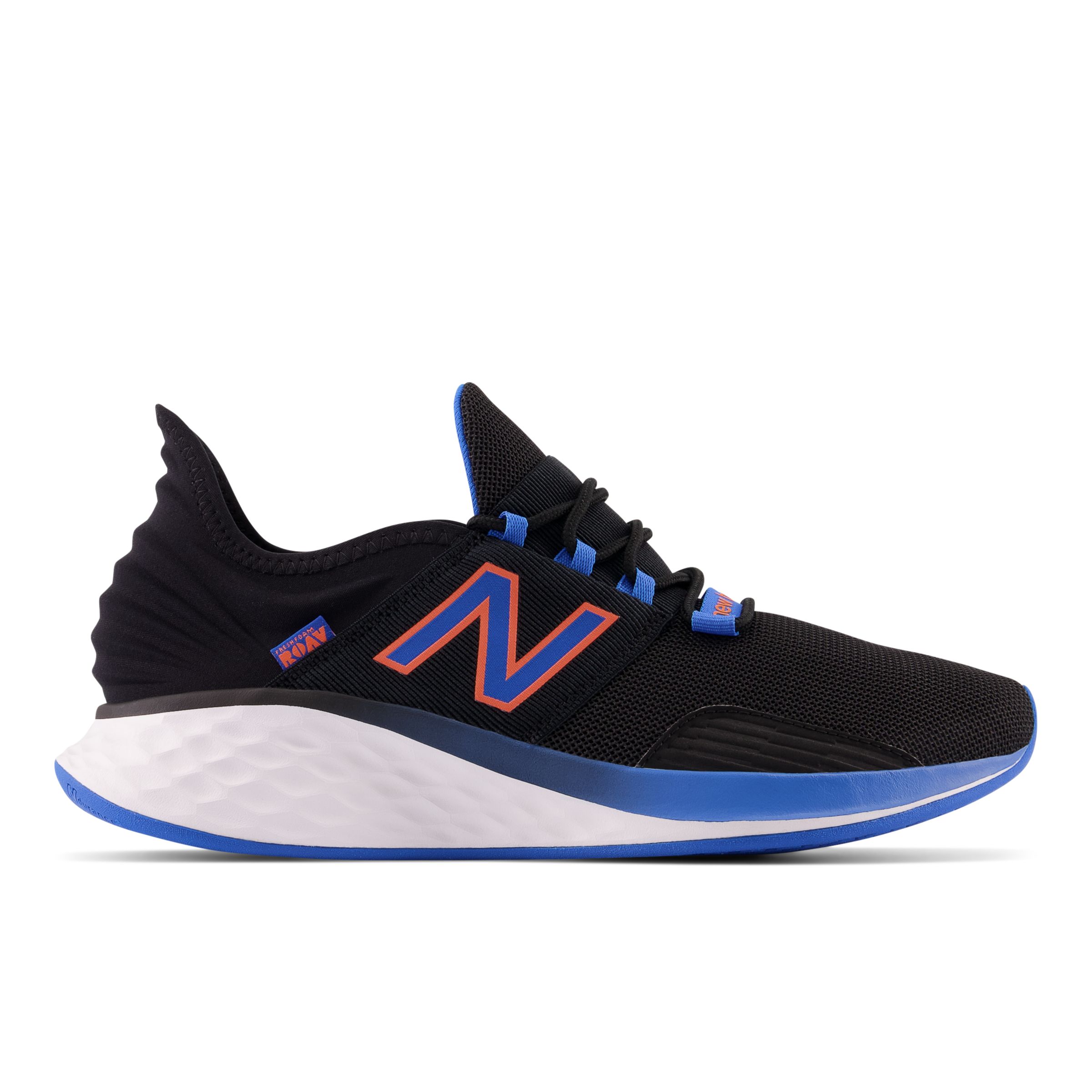 

New Balance Men's Fresh Foam Roav Black/Blue/Orange - Black/Blue/Orange