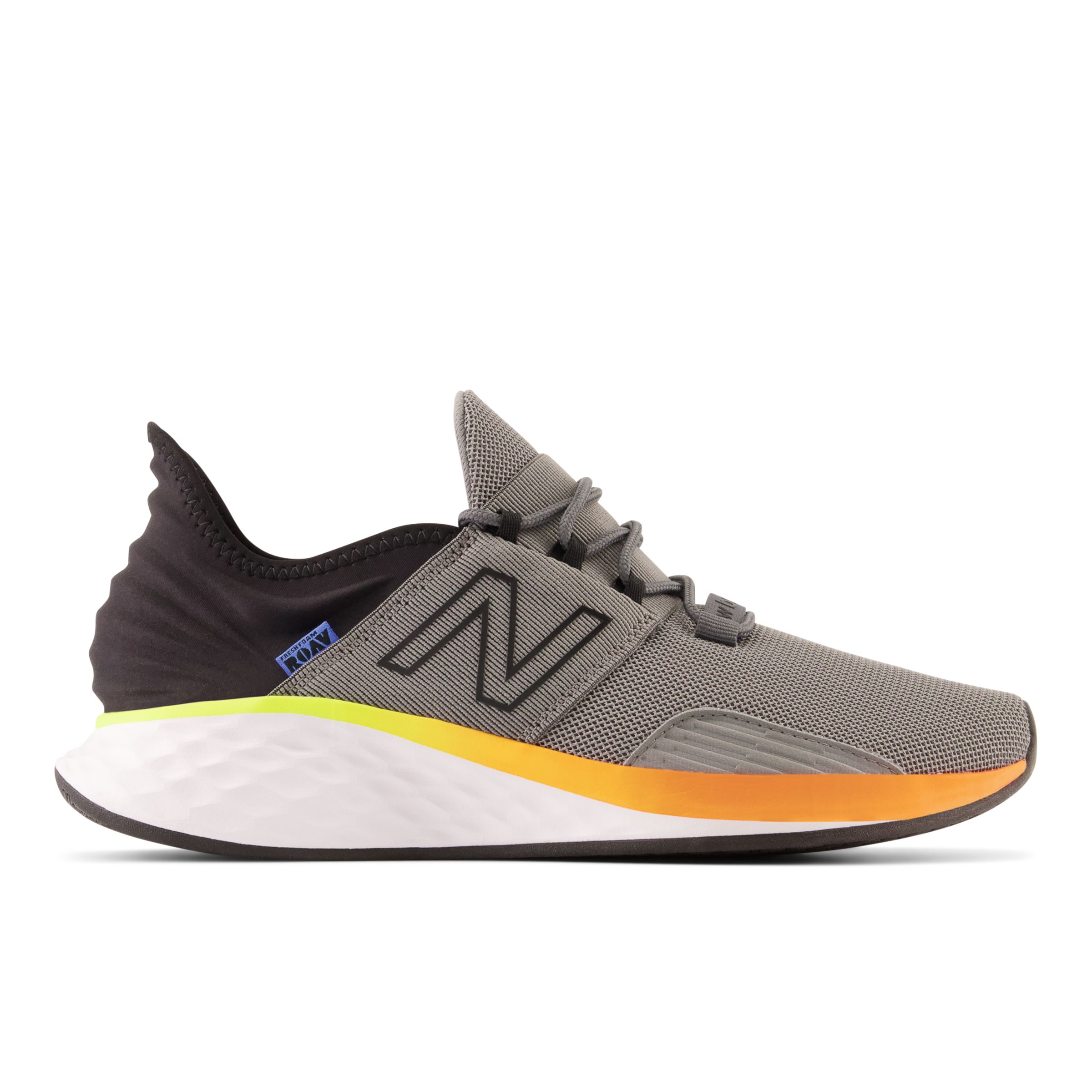 

New Balance Men's Fresh Foam Roav Grey/Orange/Yellow/Black - Grey/Orange/Yellow/Black