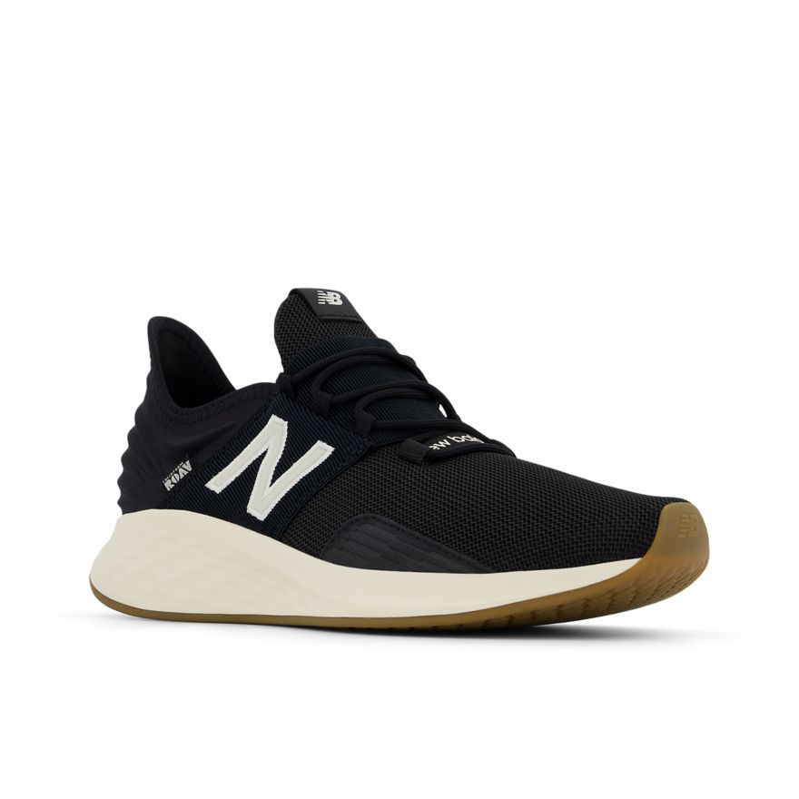 New Balance Men's Fresh Foam Roav Running Shoes (Black/Nb White/Permafrost)