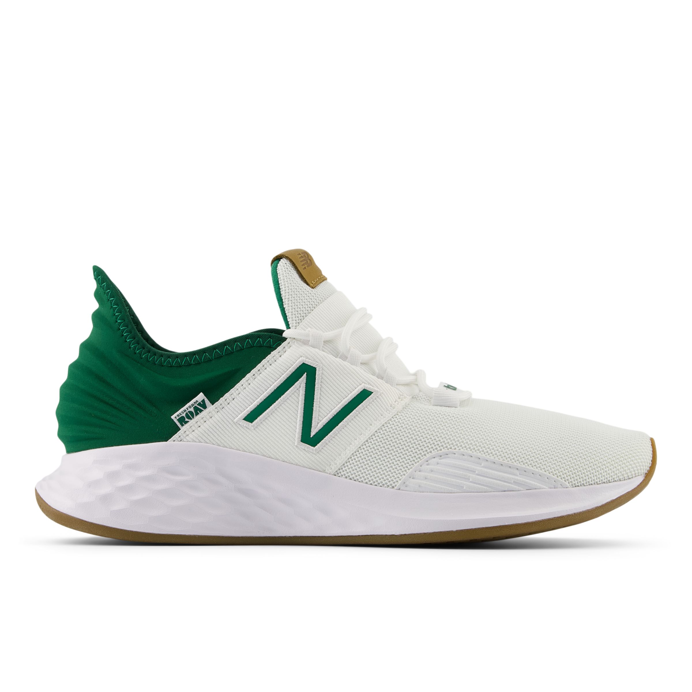 

New Balance Men's FRESH FOAM ROAV White/Green/Beige - White/Green/Beige