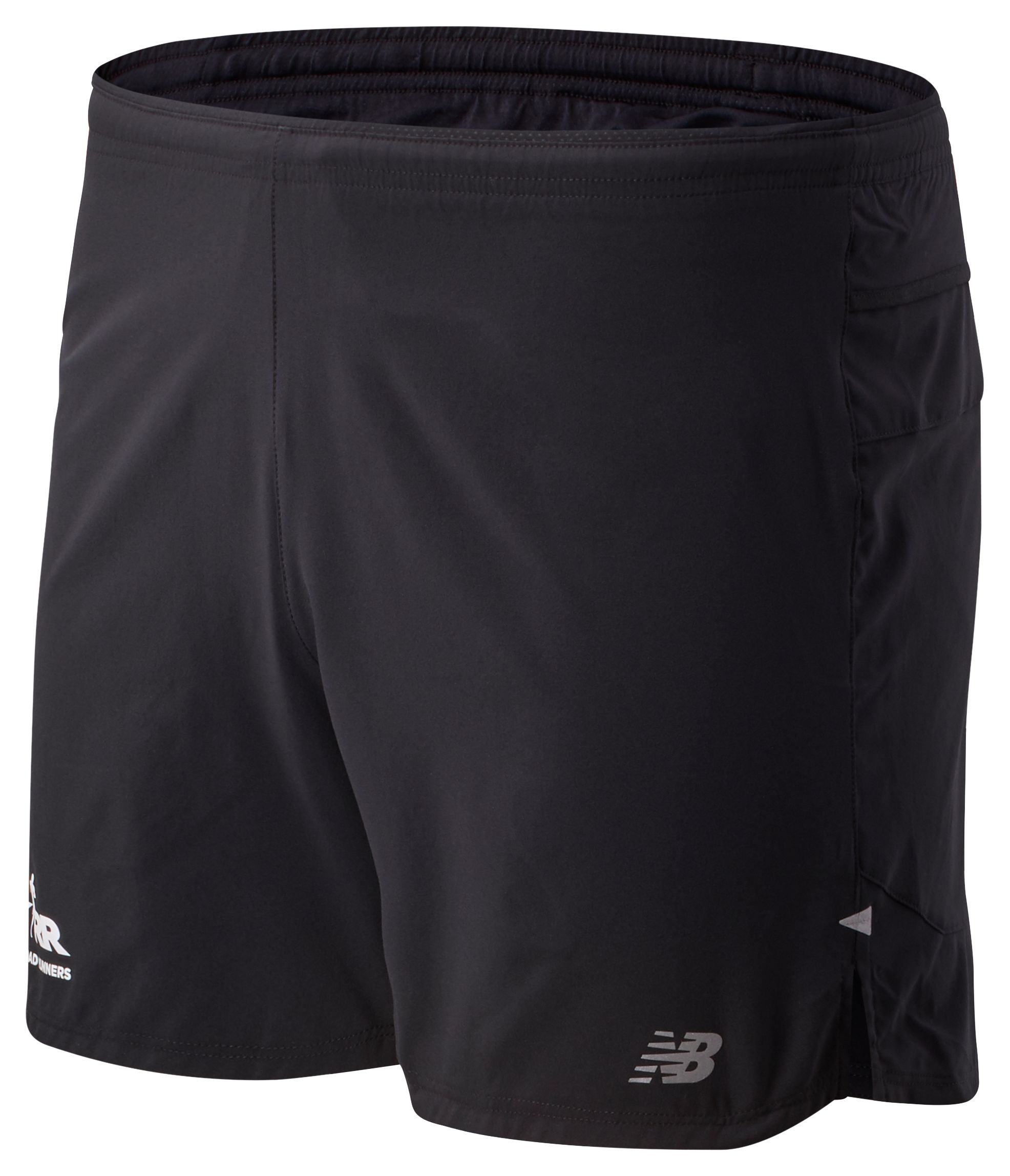 new balance mens 5 running shorts black