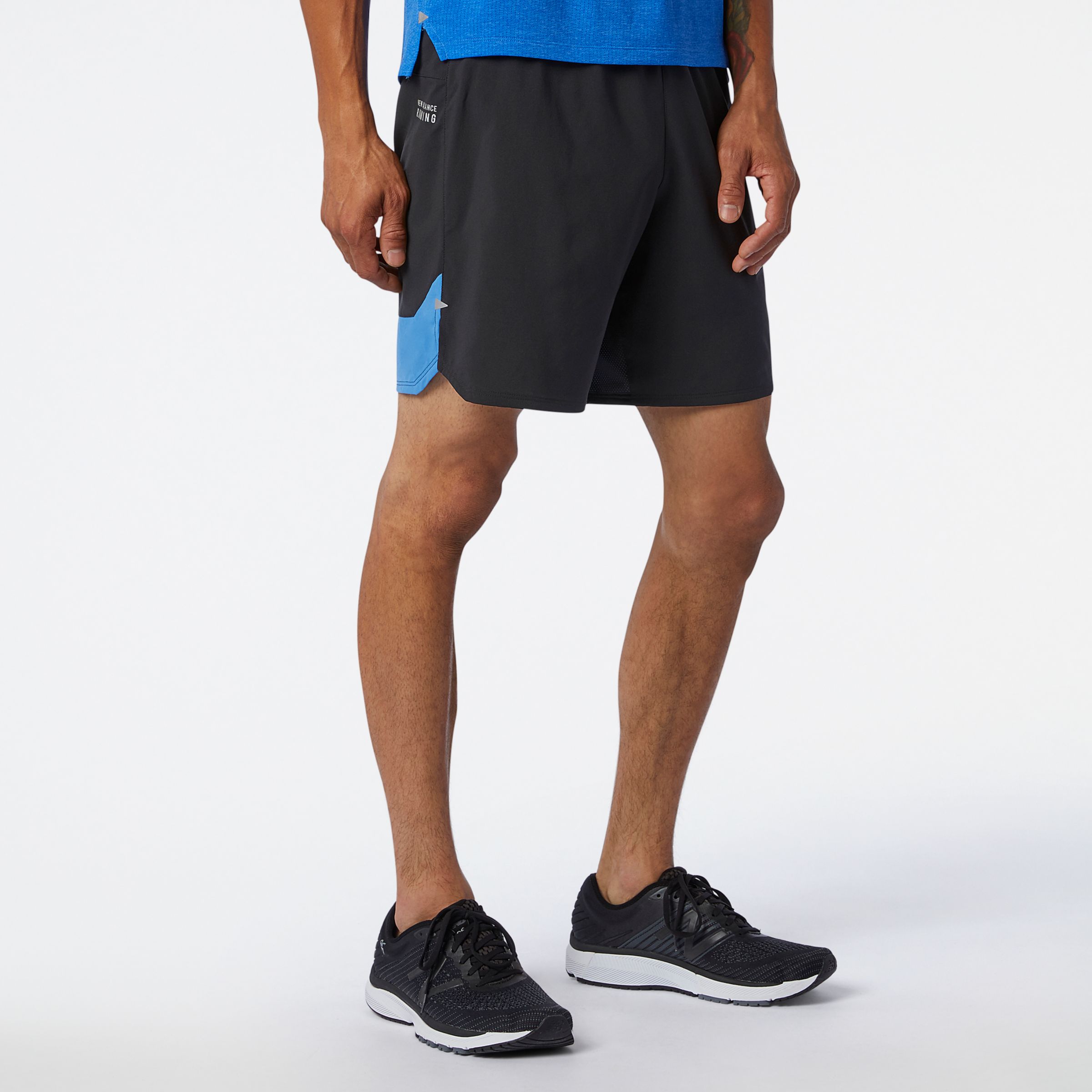 new balance impact 7 inch short