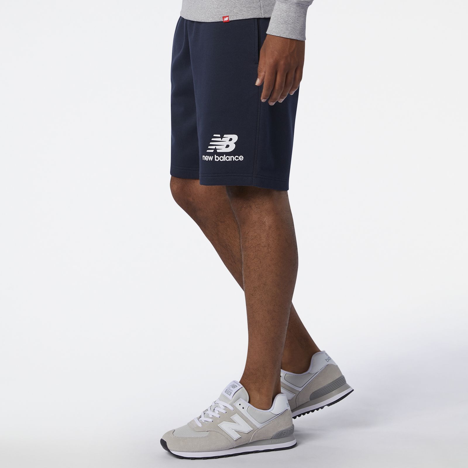 Men\'s NB Essentials Stacked Logo Short - New Balance | Sportshorts