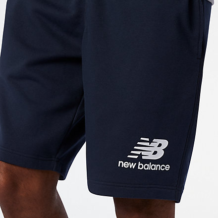 Mens Clothing Activewear gym and workout clothes Sweatshorts New Balance Essentials Stacked Logo Sweat Shorts in Blue for Men 