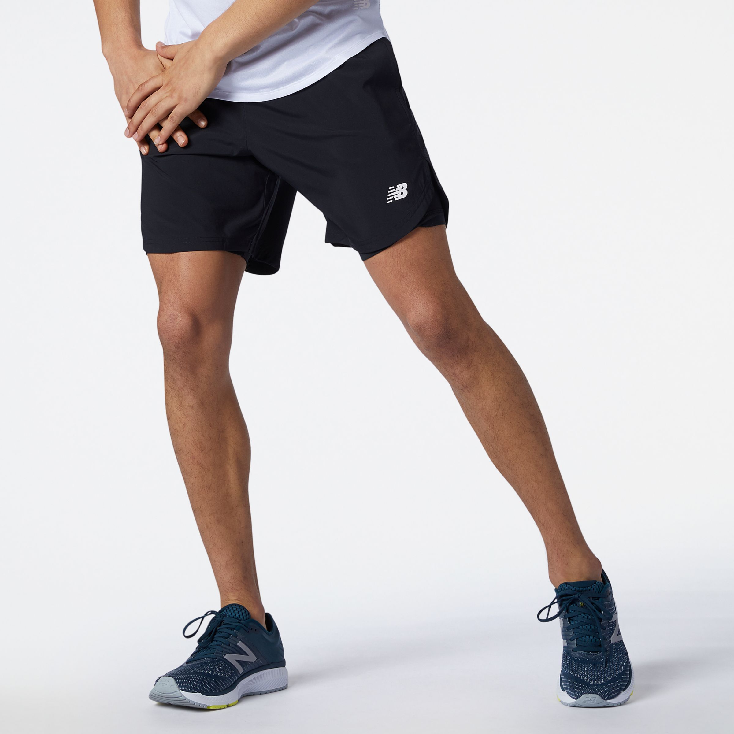 new balance core running shorts