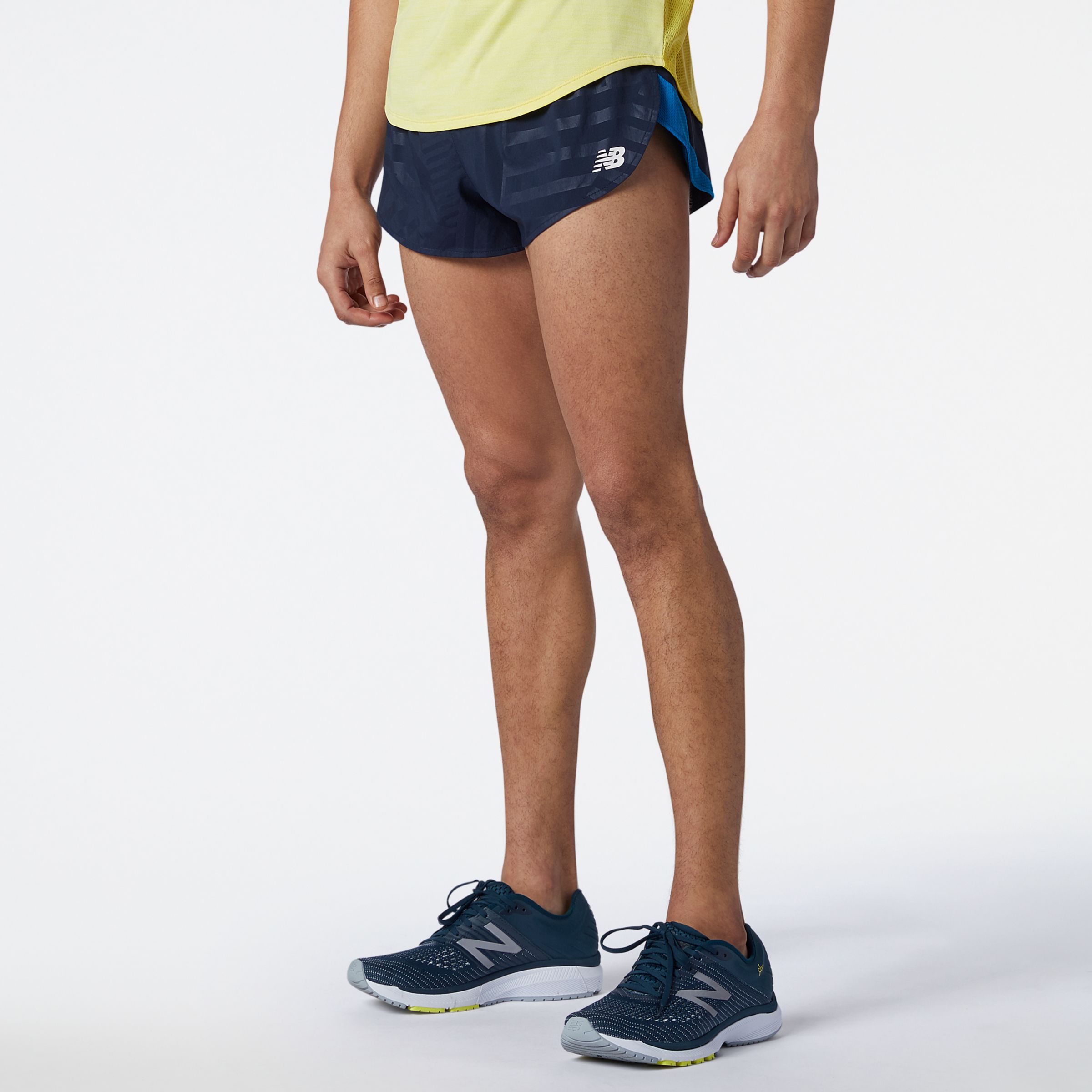 new balance split running shorts