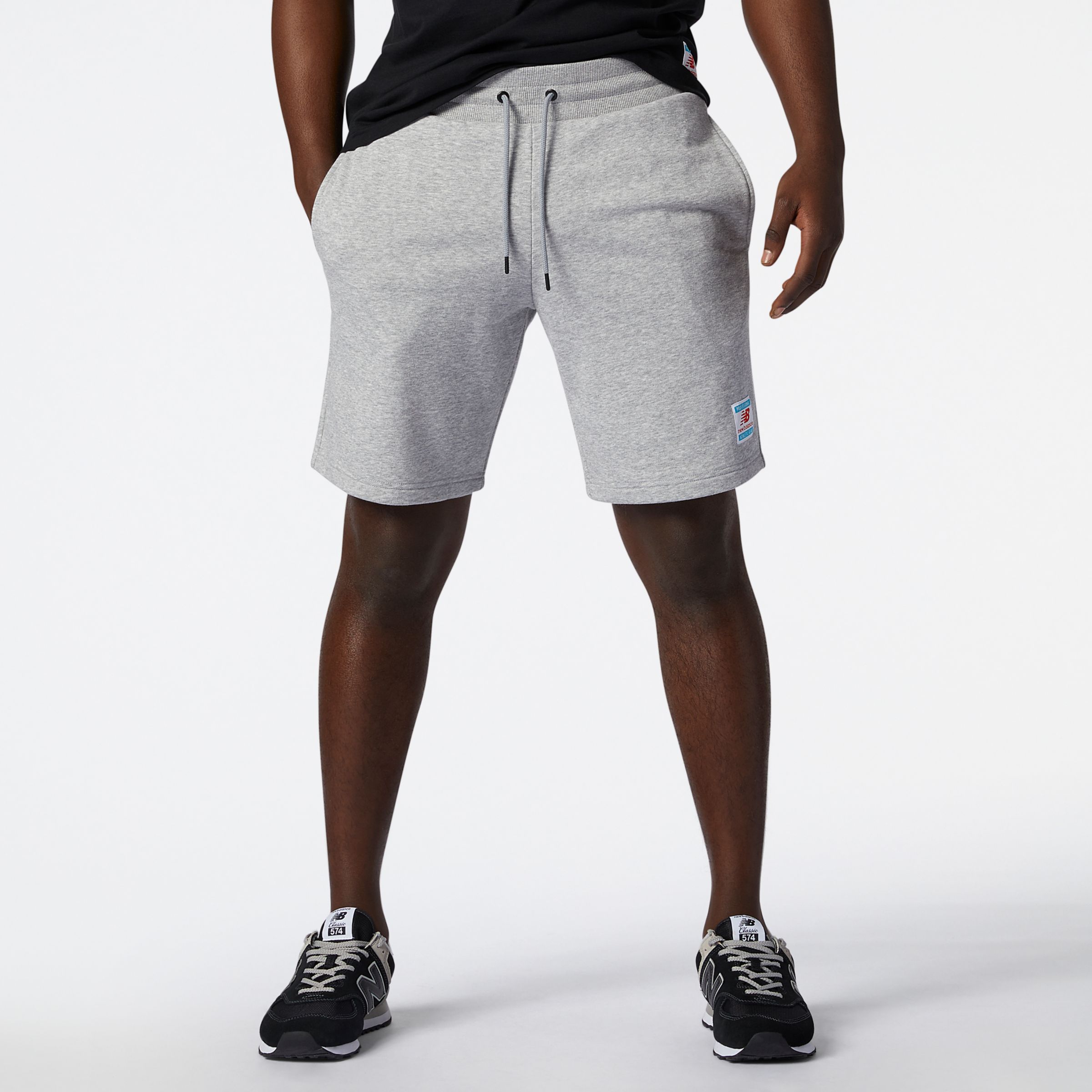 new balance grey shorts