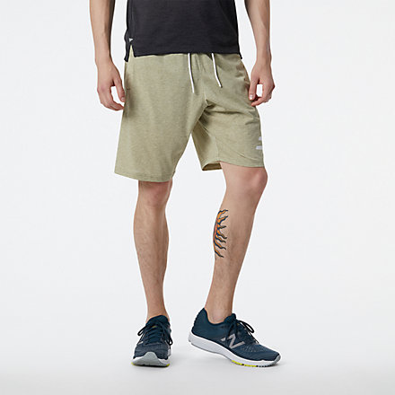New Balance Heathertech Knit Short, MS21073OLH image number null