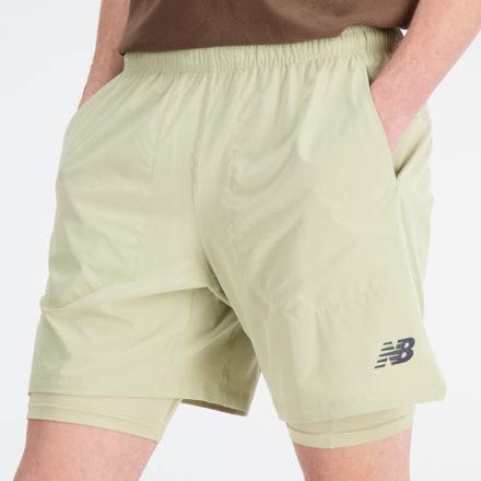 New Balance  Balance 2 in 1 7 Inch Running Shorts Mens