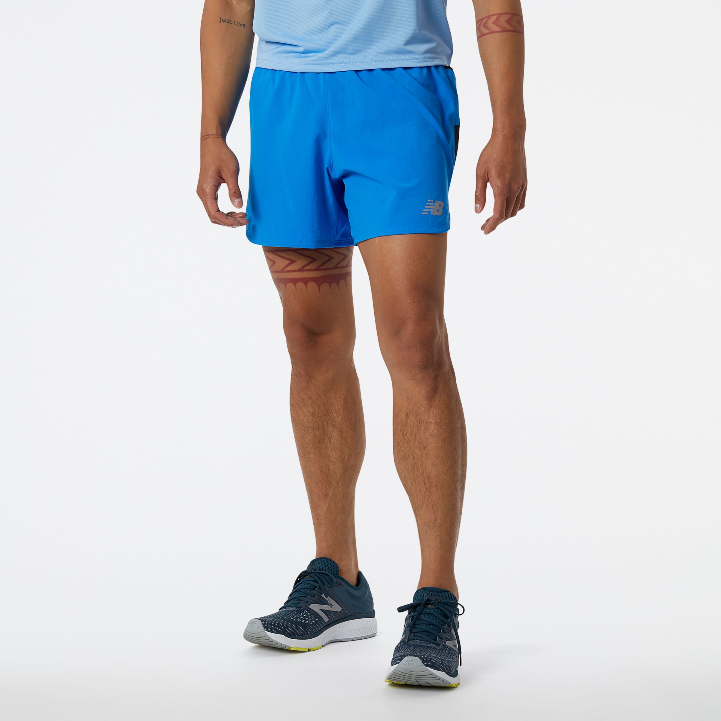 New Balance Men's, New Balance Printed Impact Run 5 Short