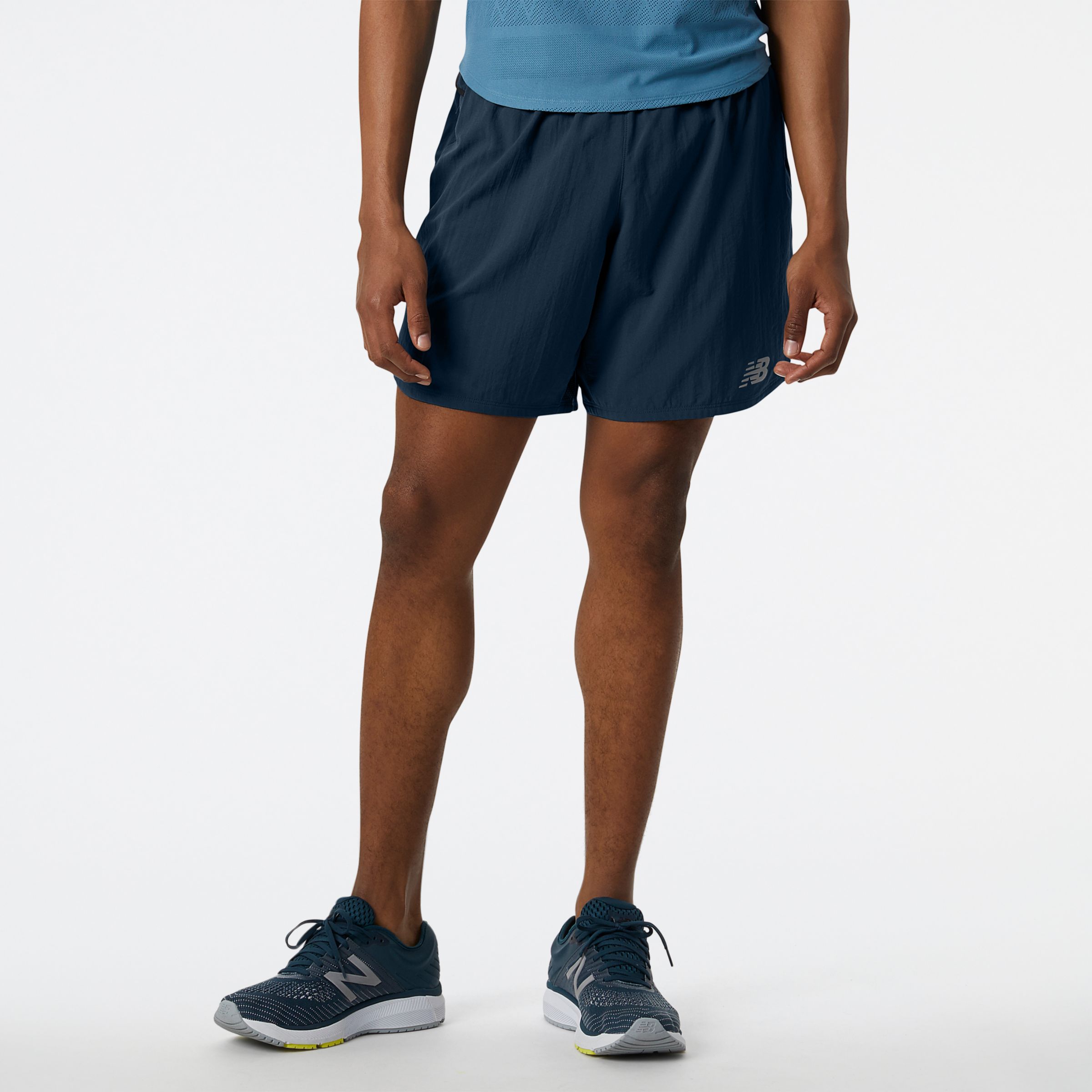 

New Balance Men's Impact Run 7 Inch Short Blue - Blue