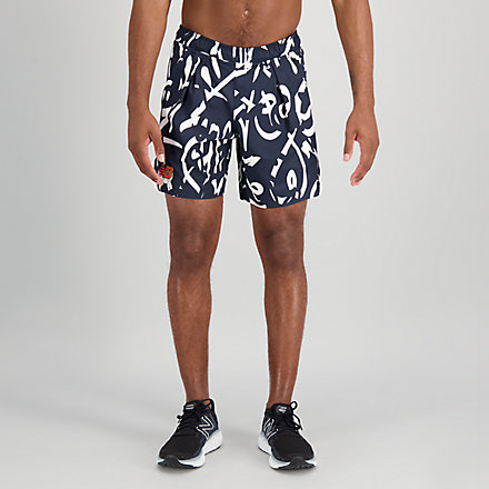 New Balance Printed Tournament 7 In Shorts, MS21405ECL image number null