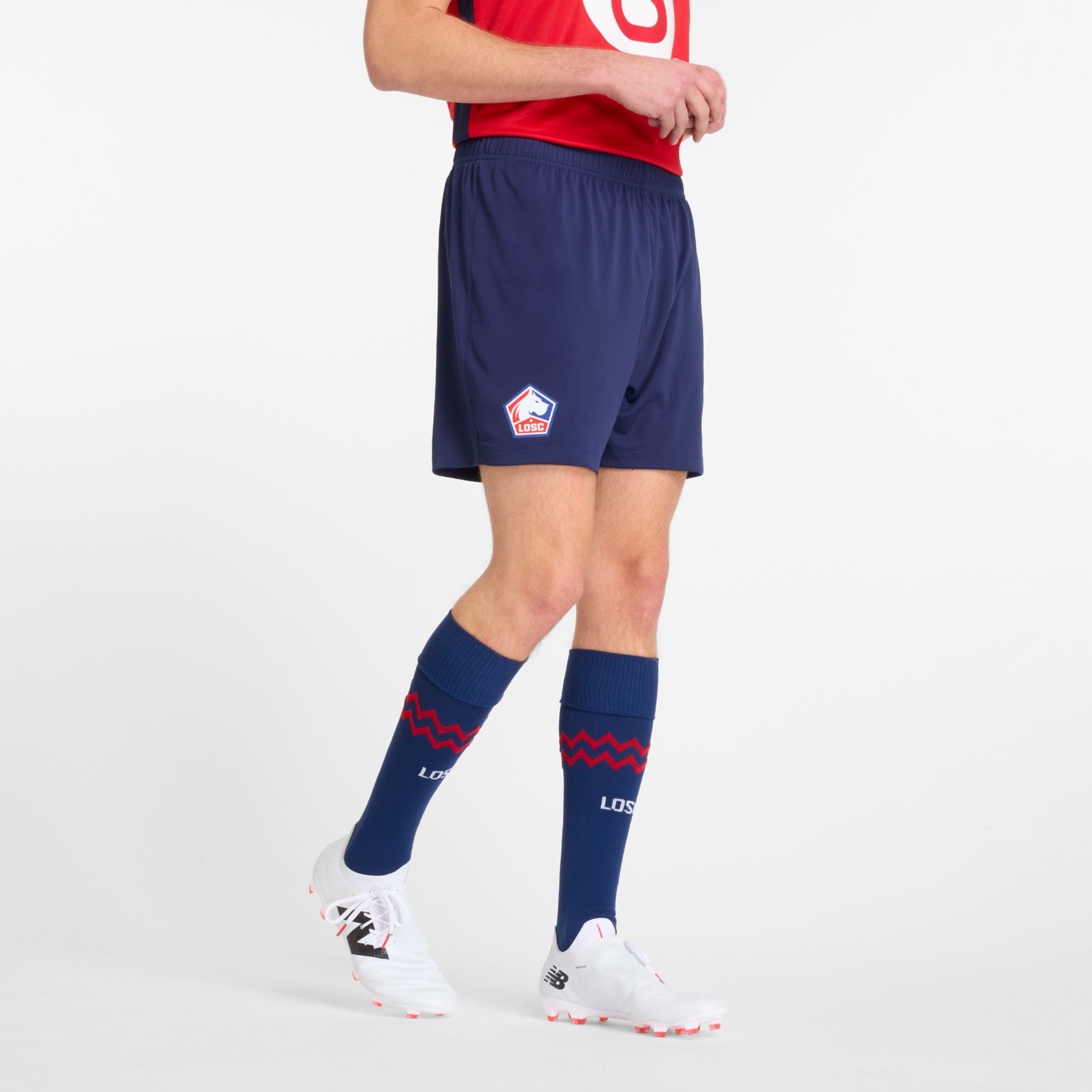 New Balance Uomo Lille LOSC Home Short, Poliestere, Taglia S