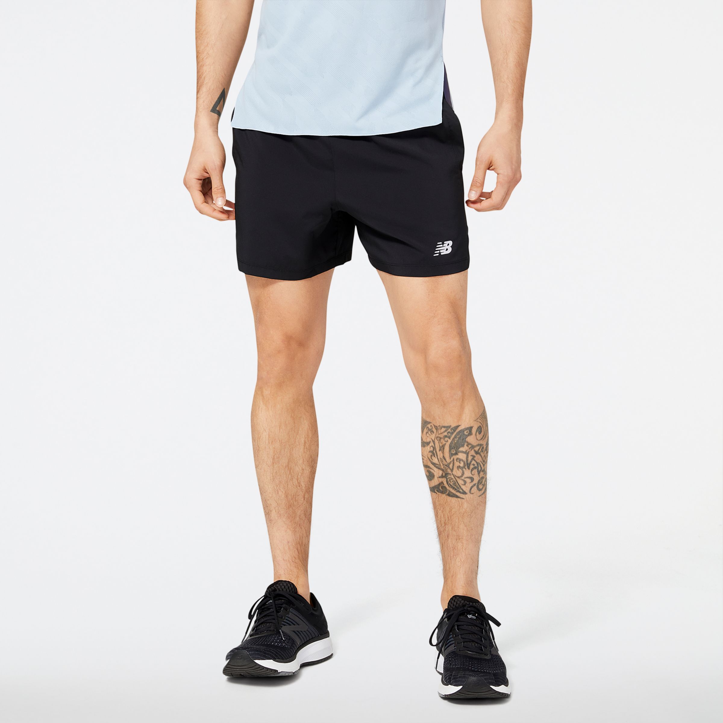 Buy New Balance men fitted fit accelerate tight black Online