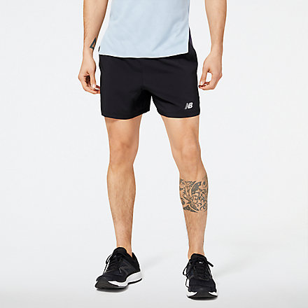 New Balance Accelerate 5 Inch Shorts, MS23228BK image number null