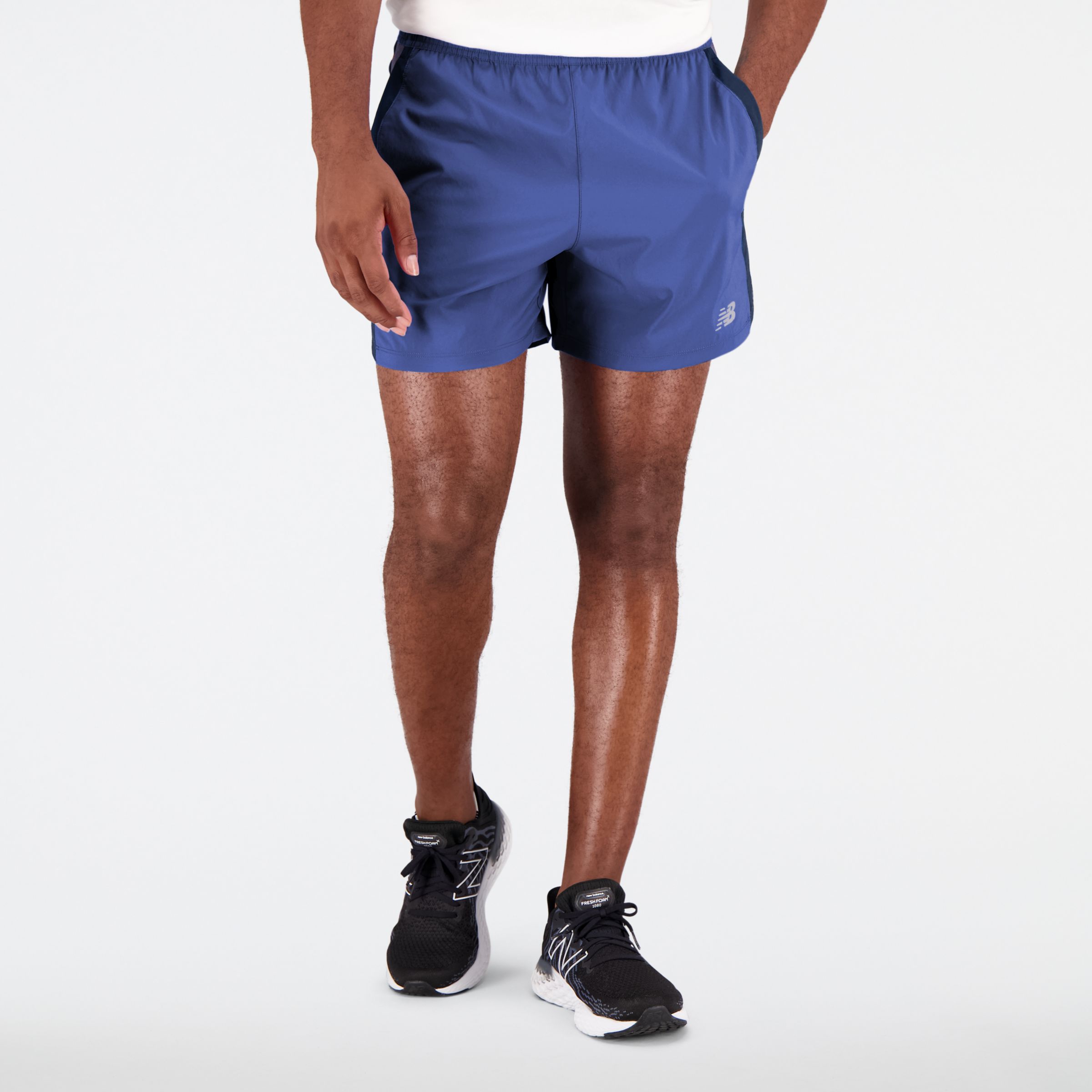 New Balance Accelerate 5 Inch Shorts 'Natural Indigo' - MS23228-NGO