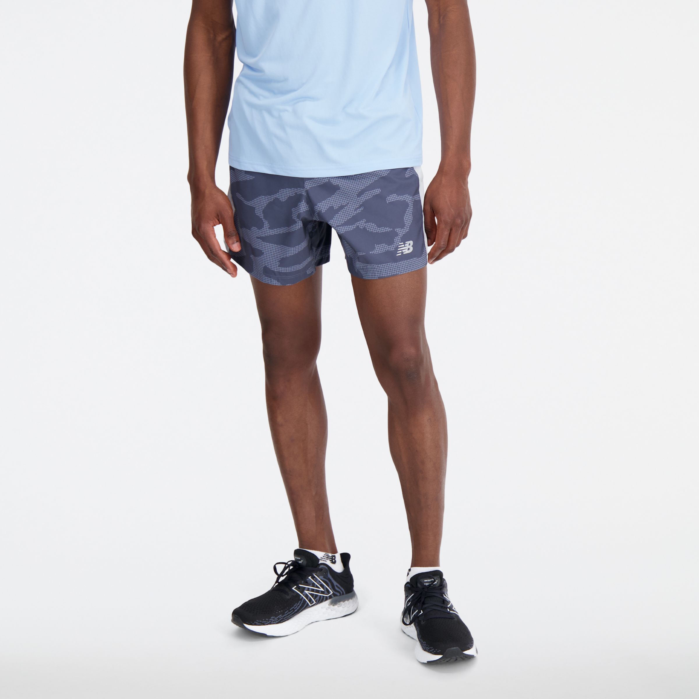 New Balance Short Running Hombre Accelerate 5 Inch Neg Ras - $ 23.480