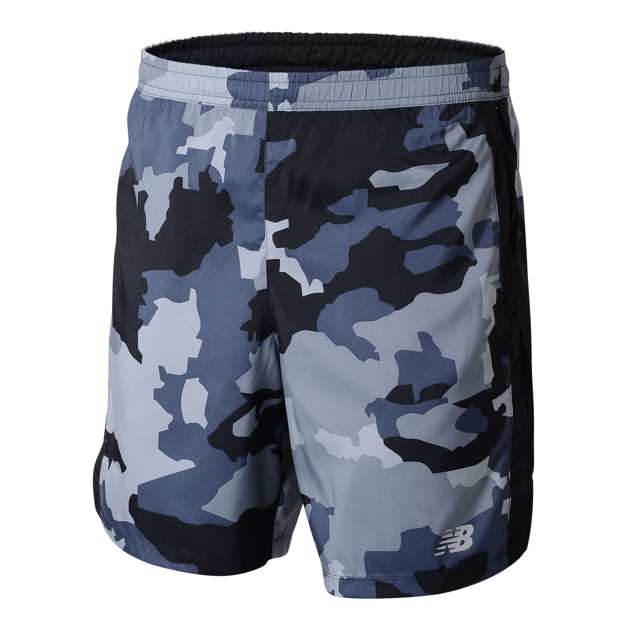 

New Balance Men's Printed Accelerate 7 Inch Short Grey - Grey