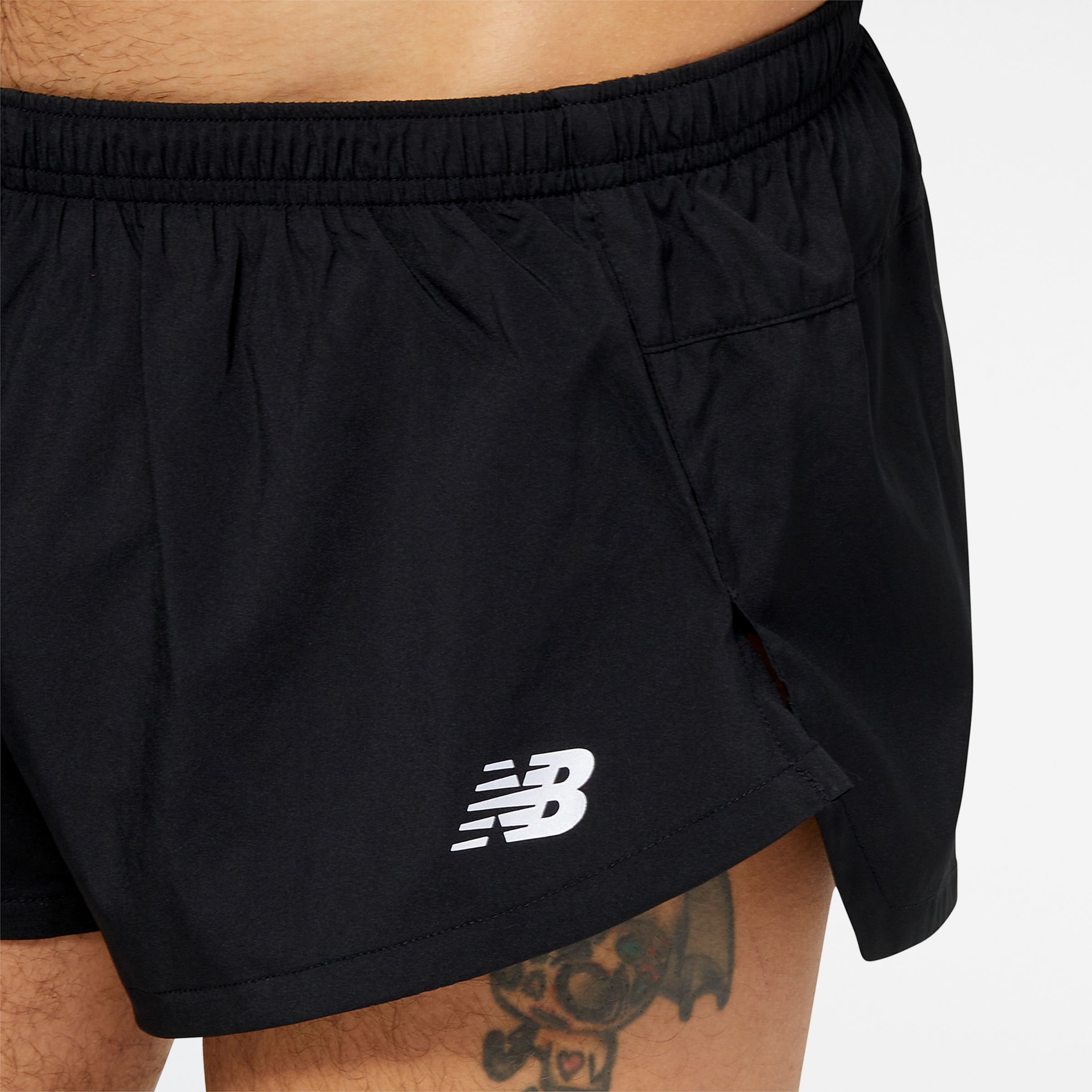 New Balance Accelerate 3 Inch Split Short, MS23243BK