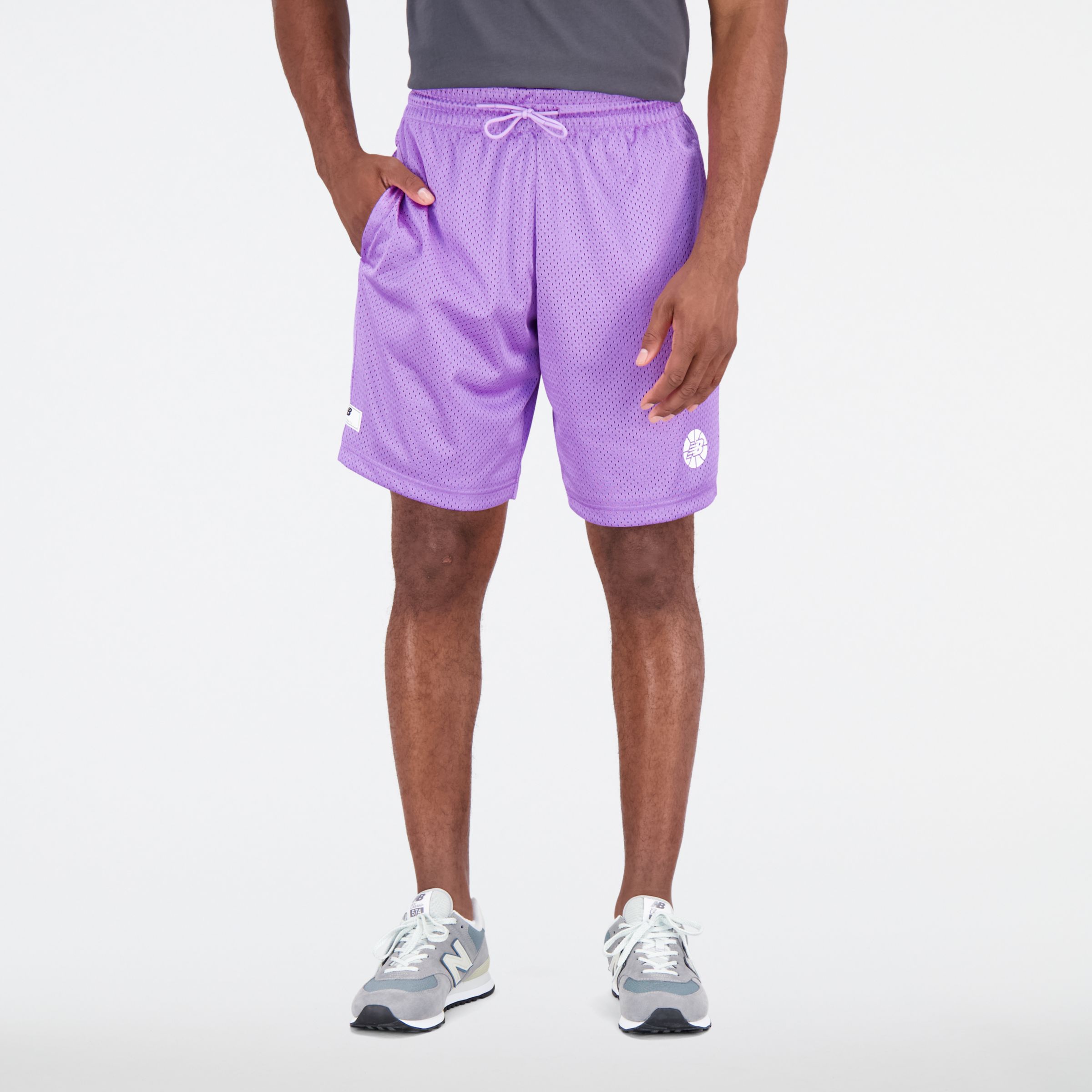 

New Balance Men's NB Hoops Fundamentals Short Purple - Purple