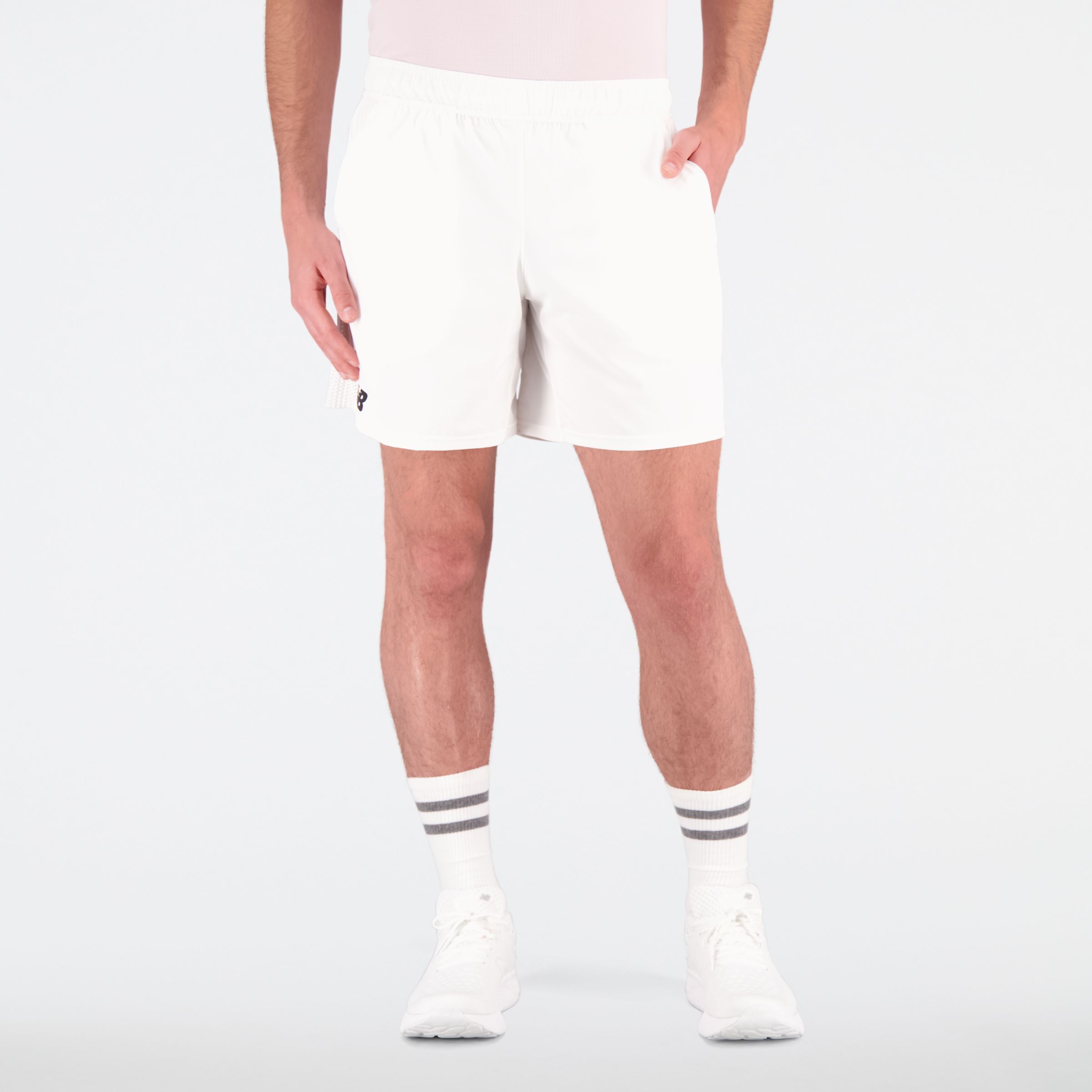 

New Balance Men's Tournament 7 inch Short White - White