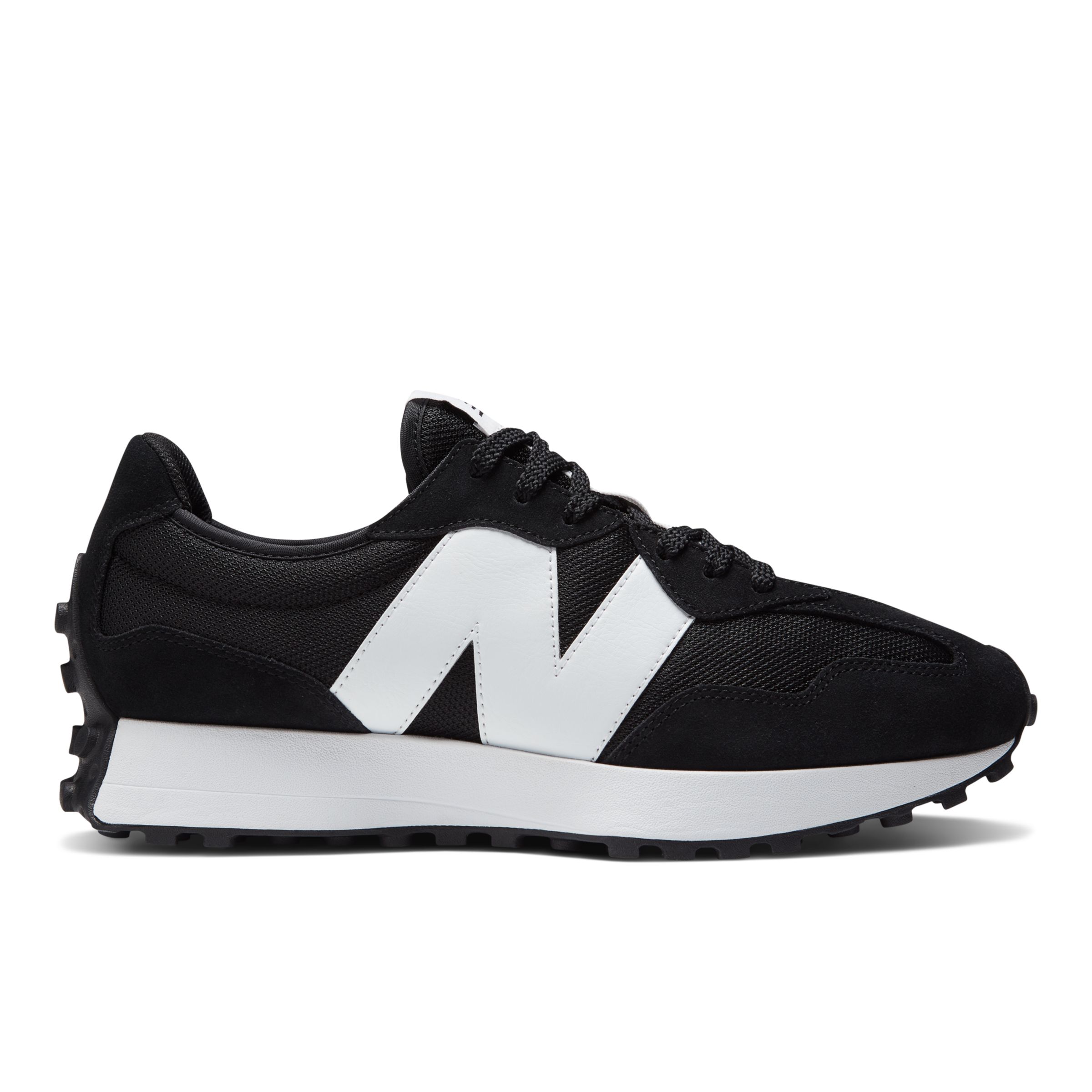 

New Balance Men's 327 Black/White - Black/White