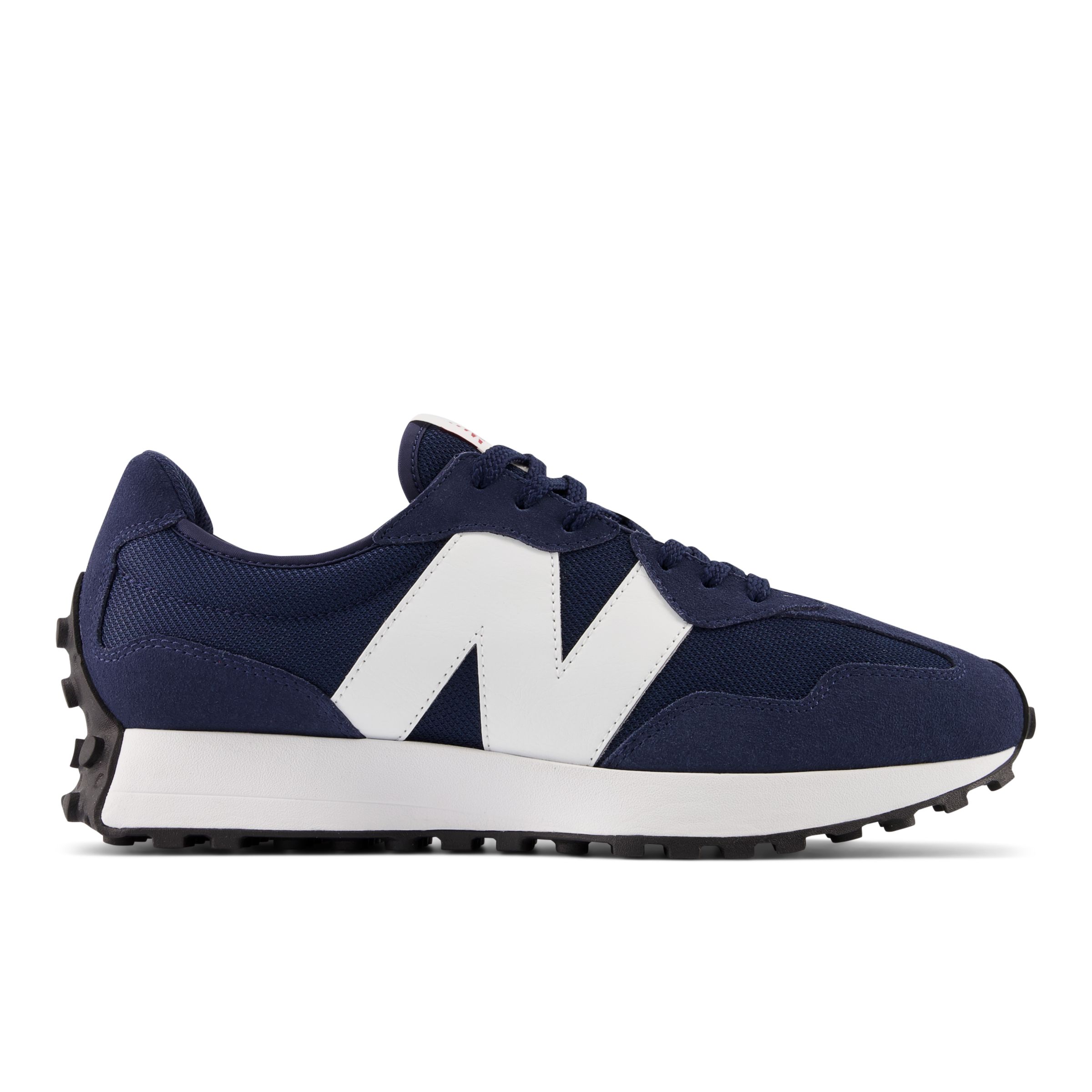 New Balance Unisex 327 in Blue/White Suede/Mesh, size 13.5