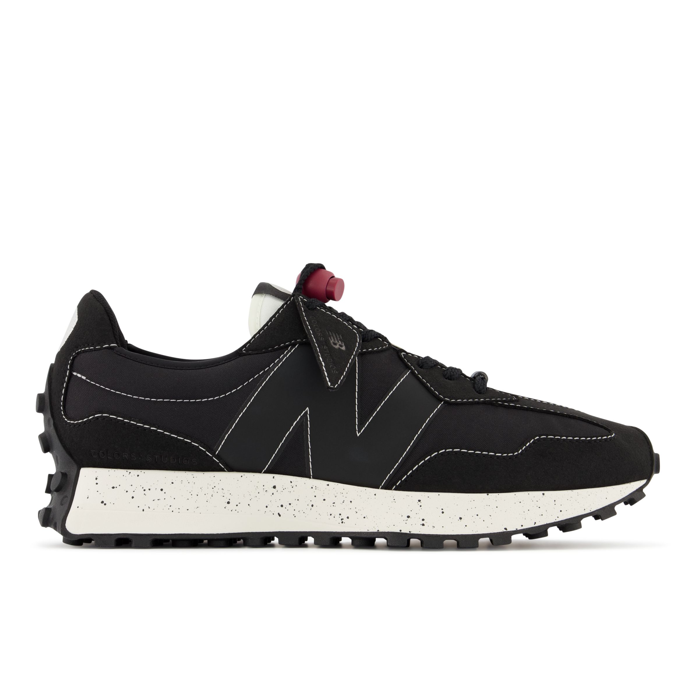 New Balance 327 COLORSxSTUDIOS - Hombres EU 41.5, Black/Red - MS327CT