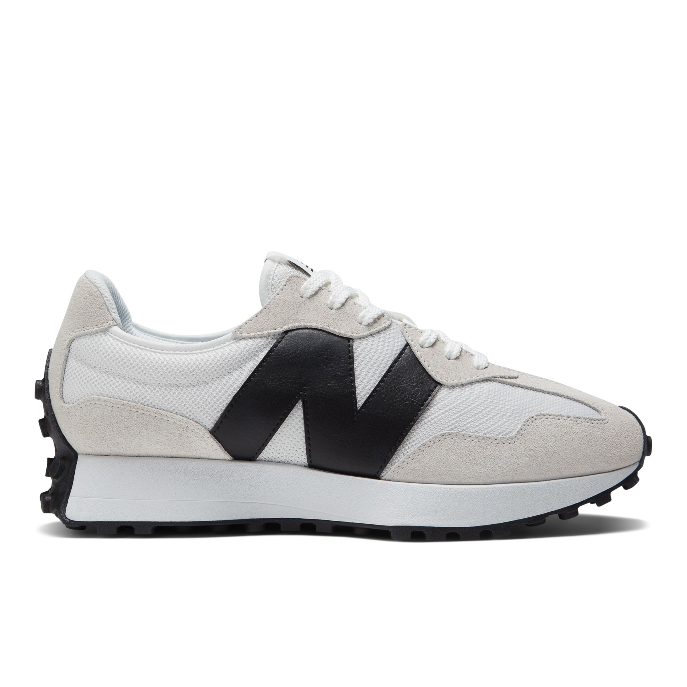 

New Balance Men's 327 White/Black - White/Black