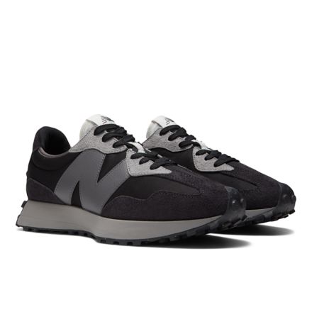 New balance 327 black best sale and grey