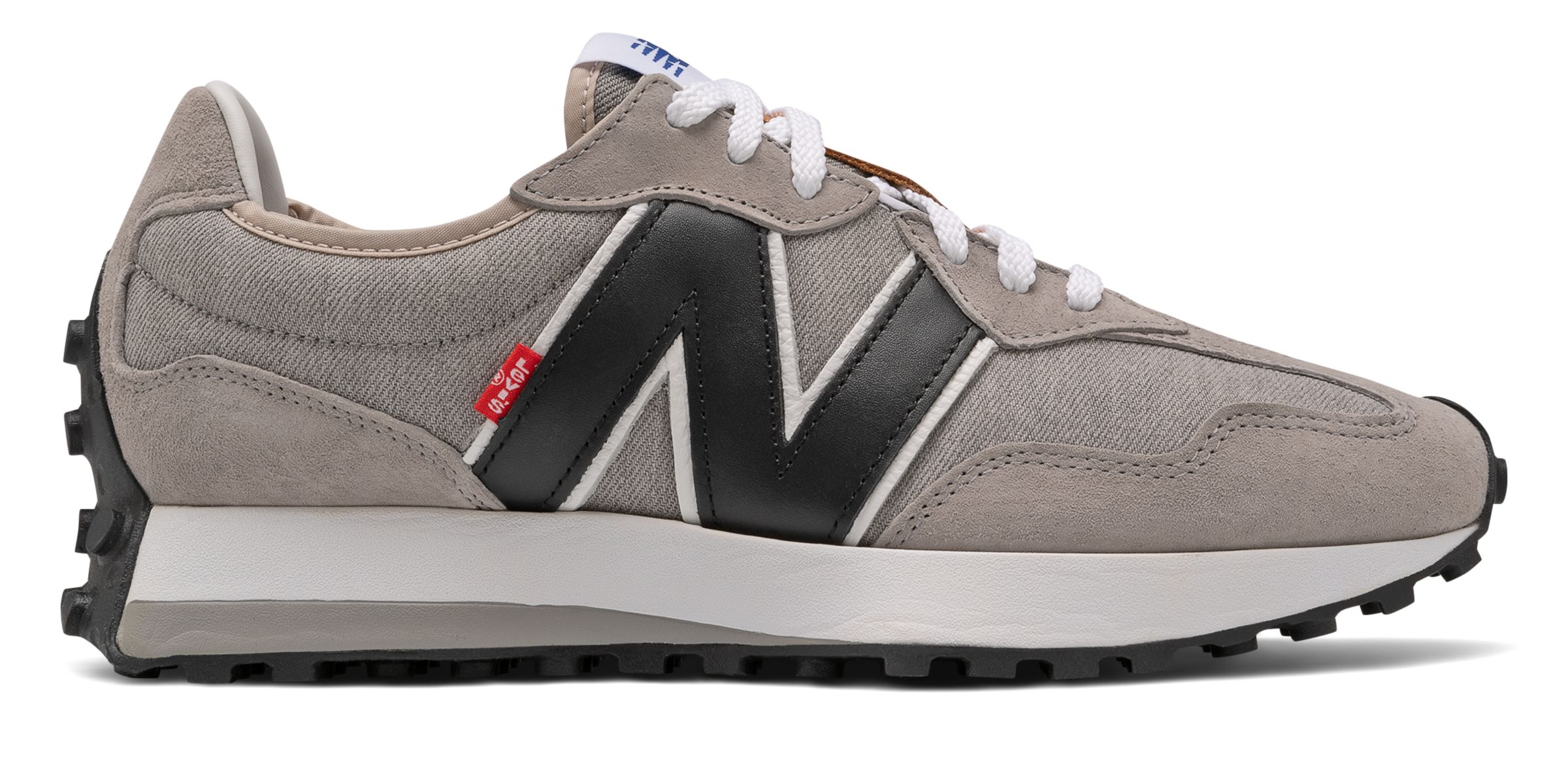 new balance 327 womens trainers in navy blue